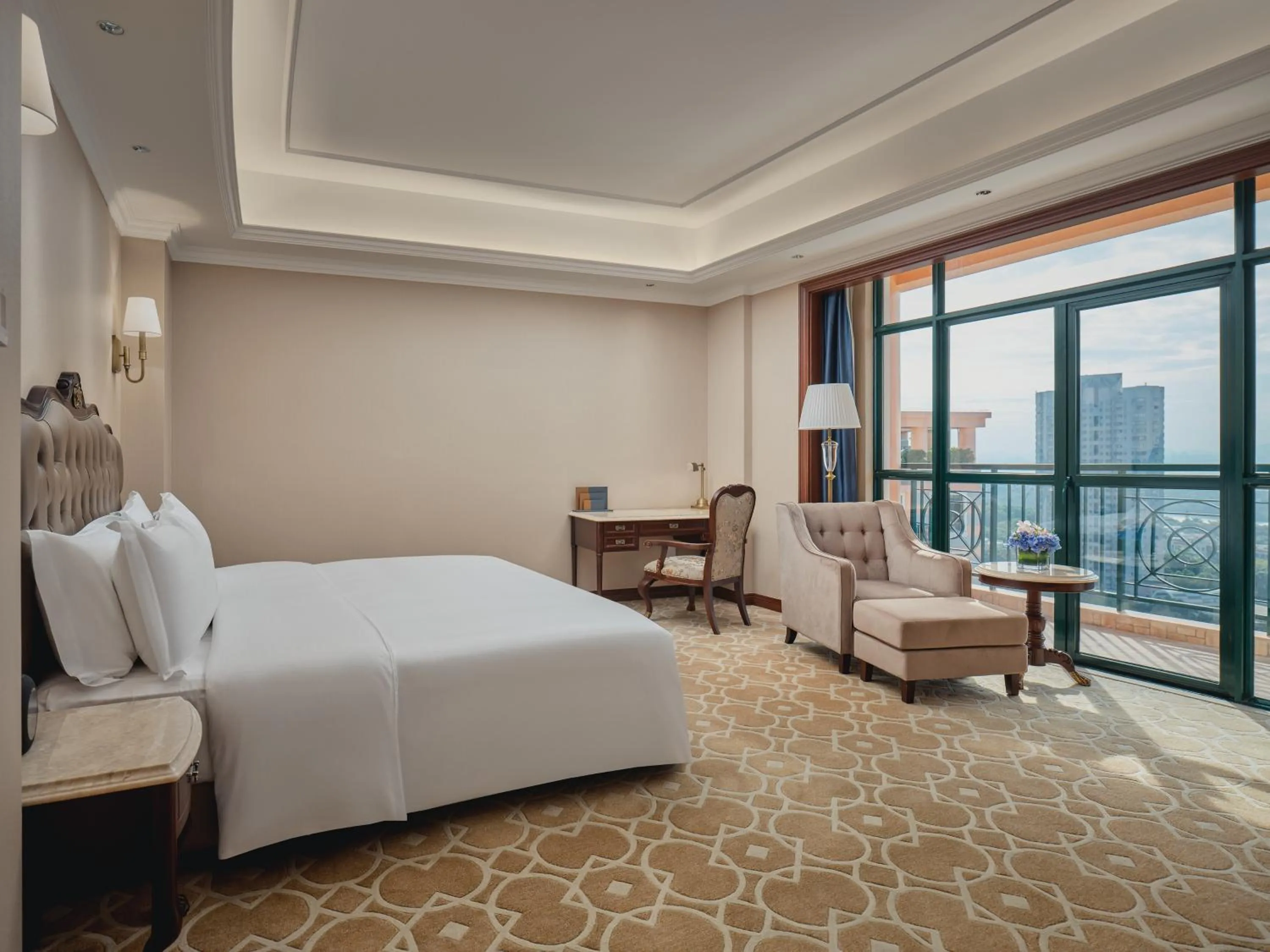 Photo of the whole room, Bed in Hotel Indigo Shenzhen Overseas Chinese Town by IHG
