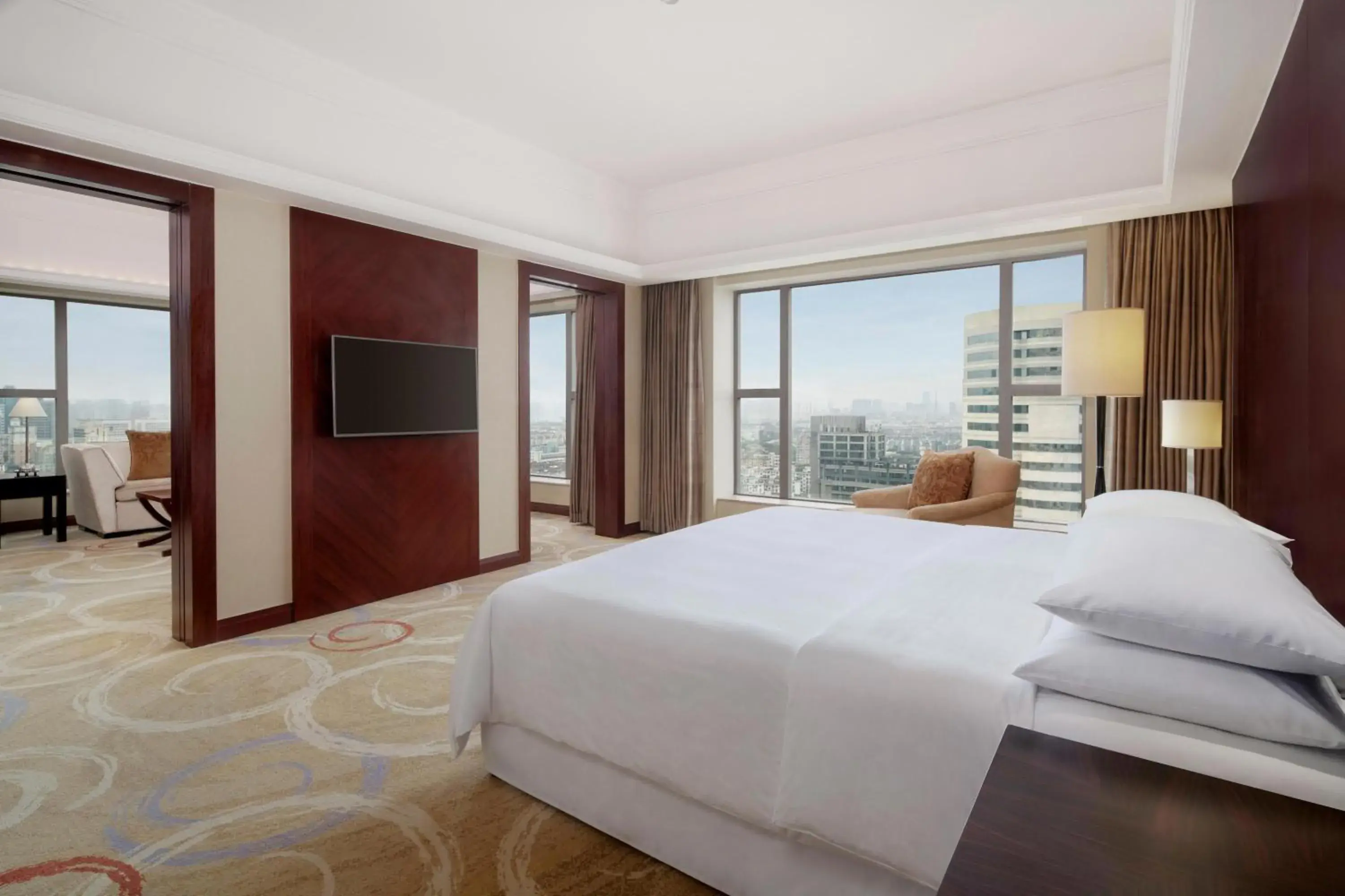 Deluxe Suite, Club level, 1 Bedroom Larger Suite, 1 King in Sheraton Ningbo Hotel - Tianyi Square Deluxe Suite, Club level, 1 Bedroom Larger Suite, 1 King in Sheraton Ningbo Hotel - Tianyi Square