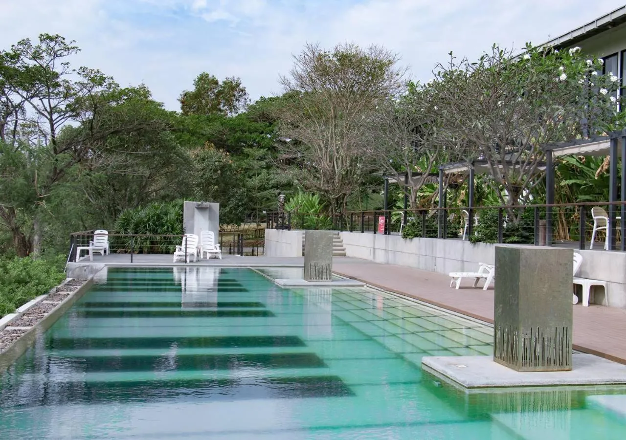 Swimming pool in The Piano Resort Khaoyai