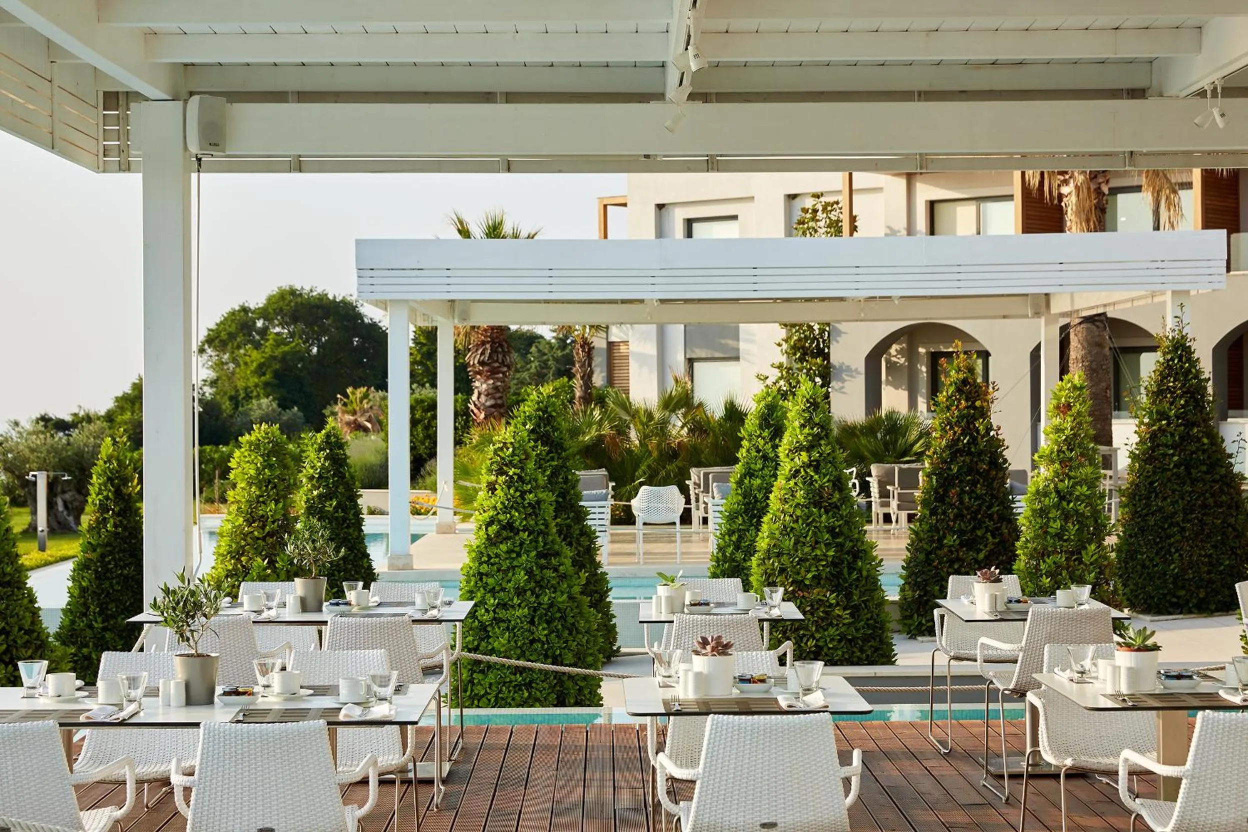 Patio in Cavo Olympo Luxury Hotel & Spa - Adult Only