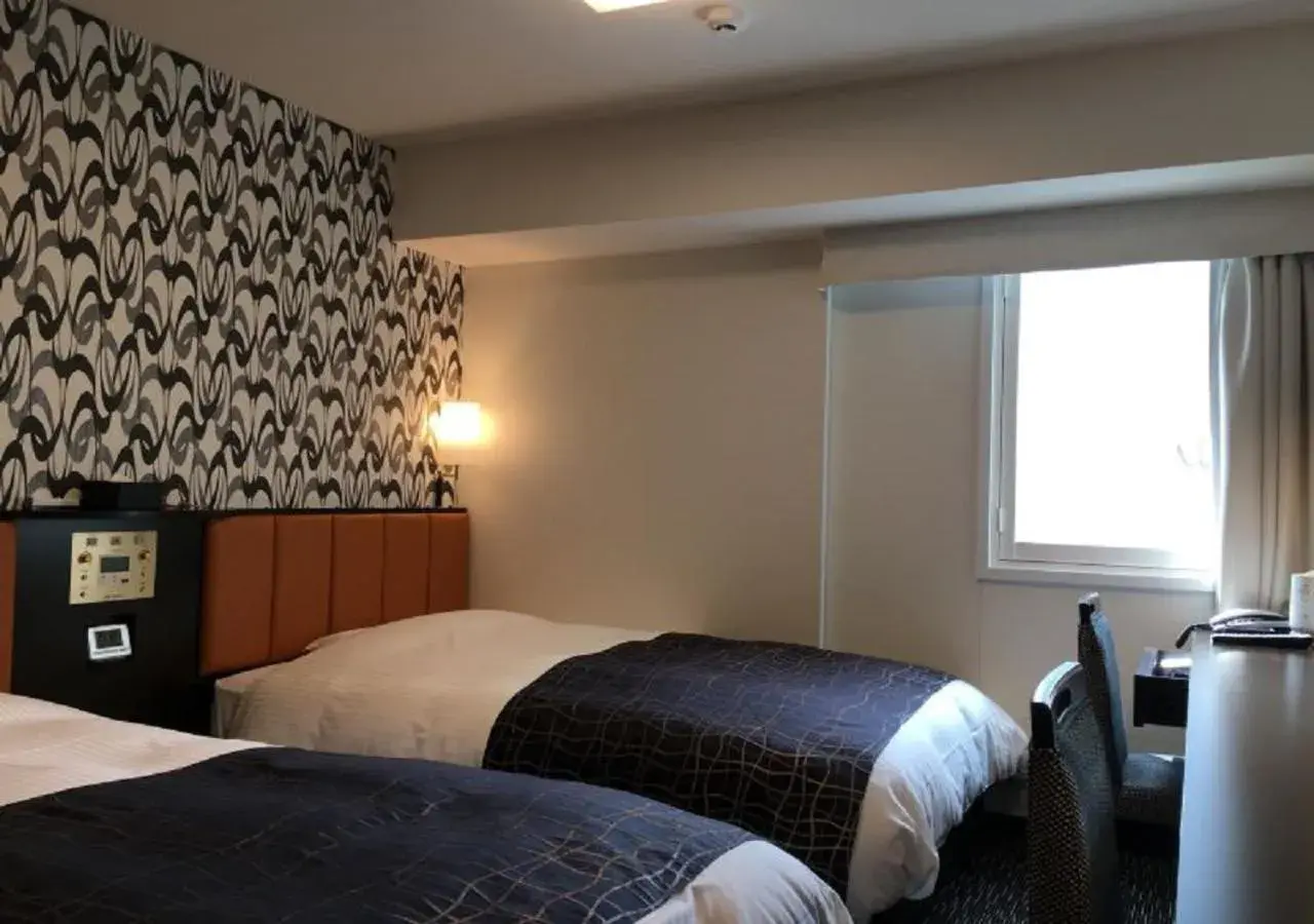 Bedroom, Bed in APA Hotel TKP Sendai Eki Kita Bedroom, Bed in APA Hotel TKP Sendai Eki Kita