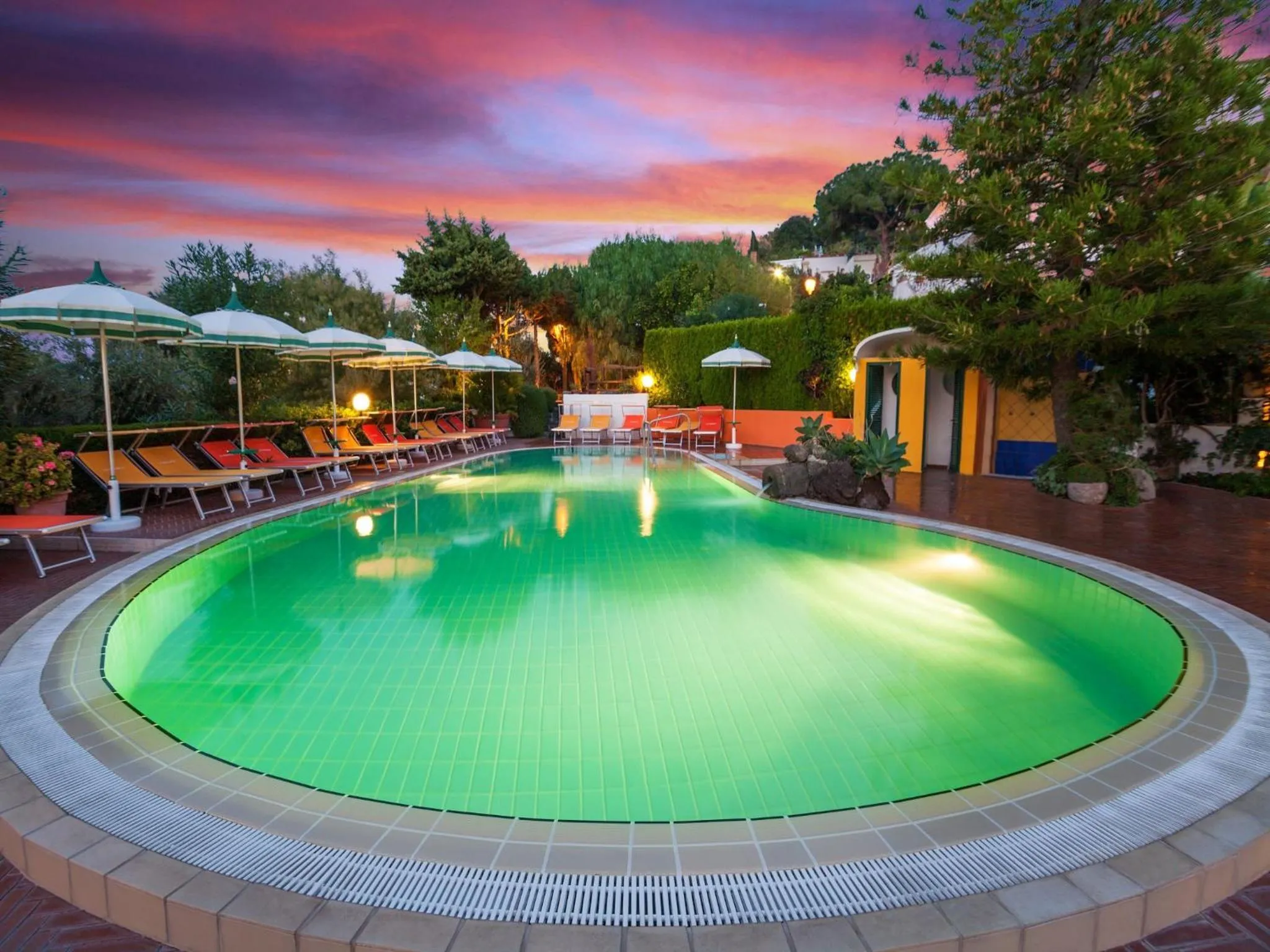 Hot Spring Bath in Resort Terme La Pergola