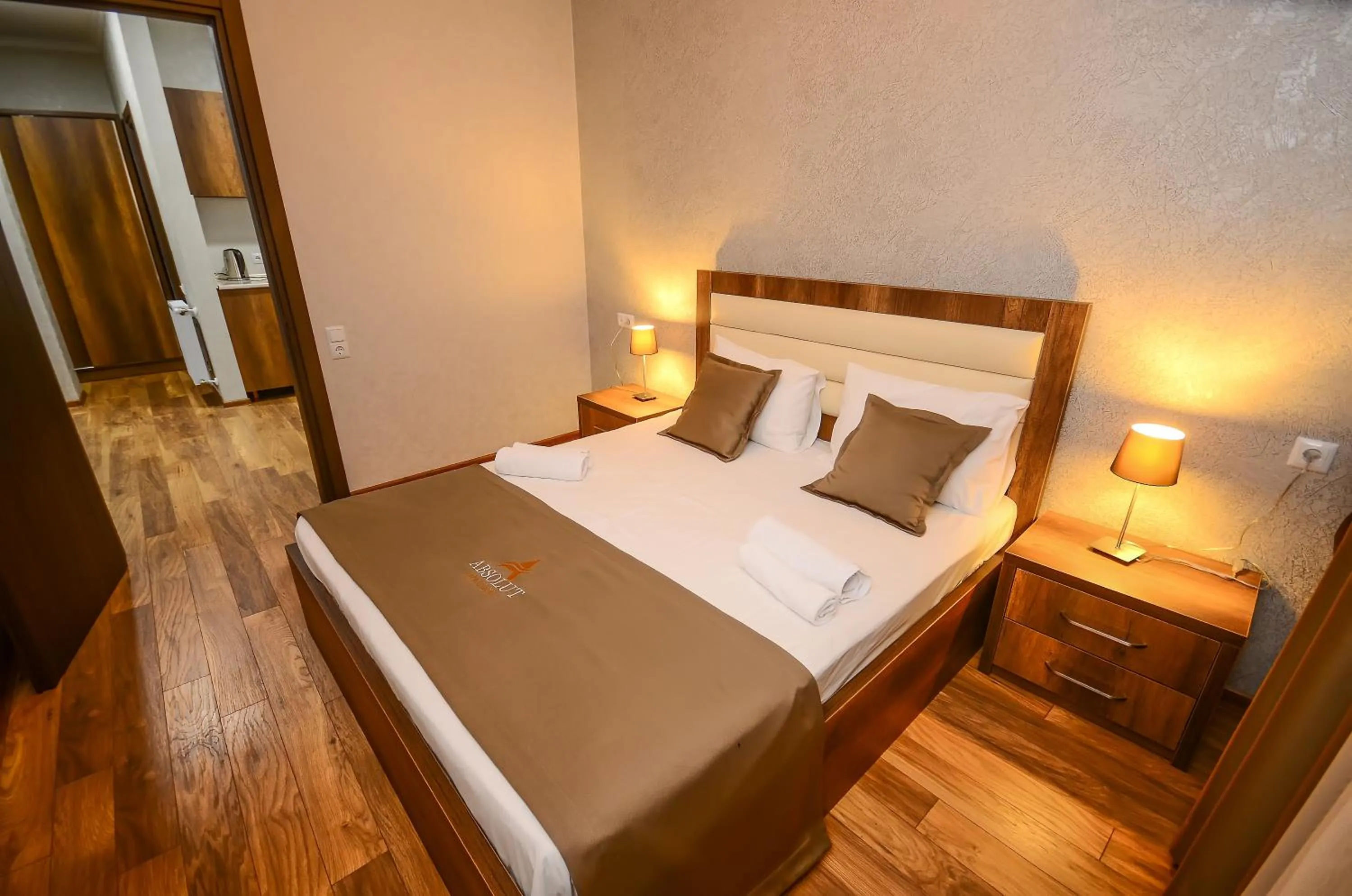 Bed in Hotel Absolut