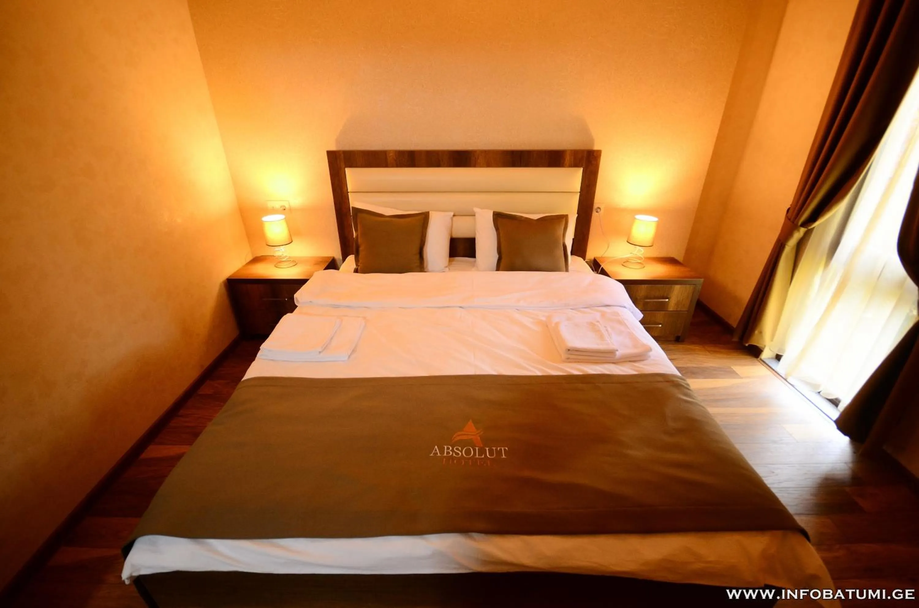 Bed in Hotel Absolut