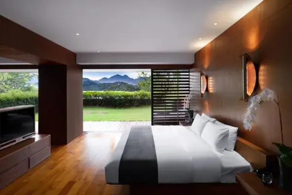 Bed in The Lalu Sun Moon Lake Bed in The Lalu Sun Moon Lake