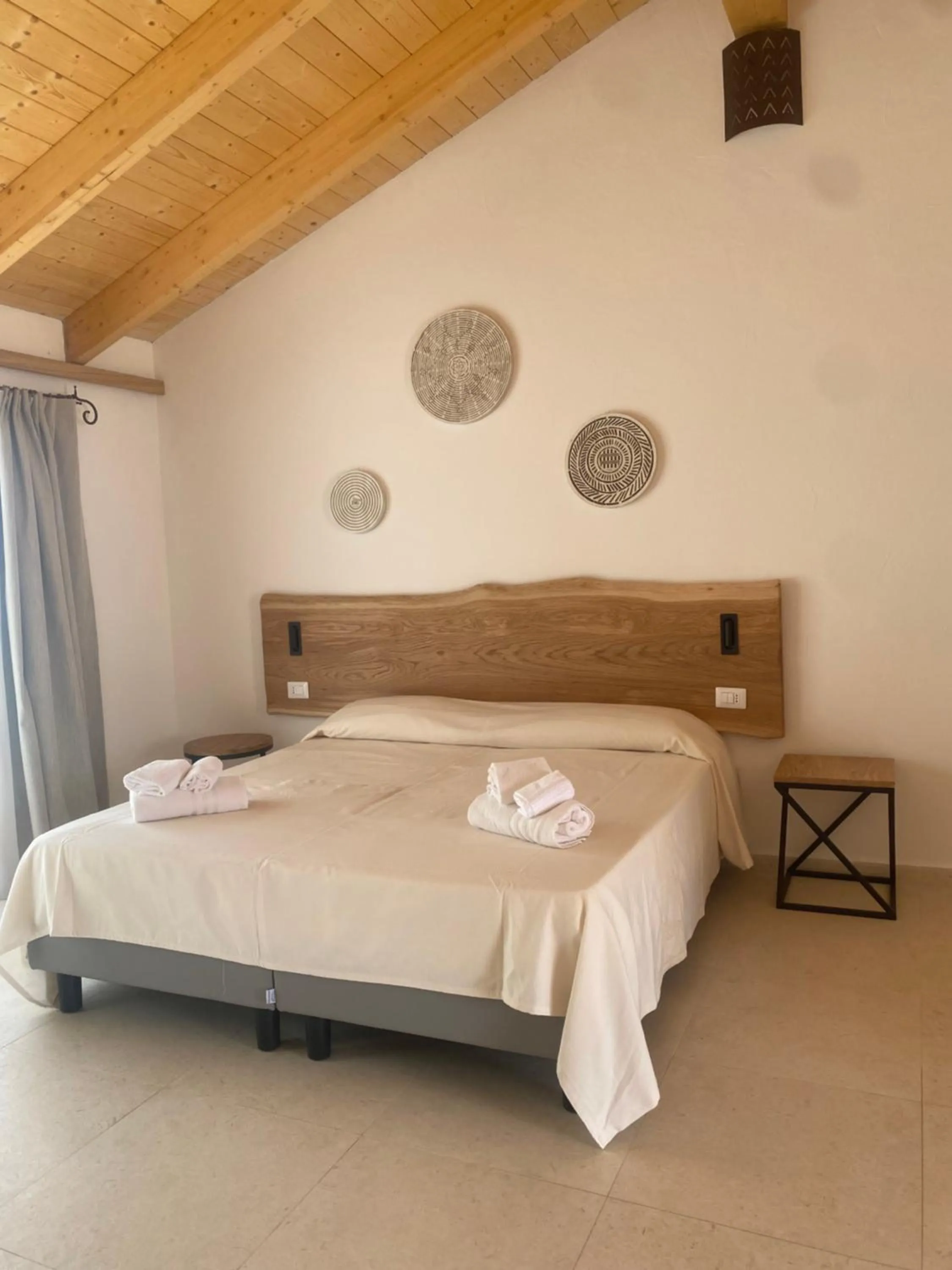 Bed in Hotel Le Mimose