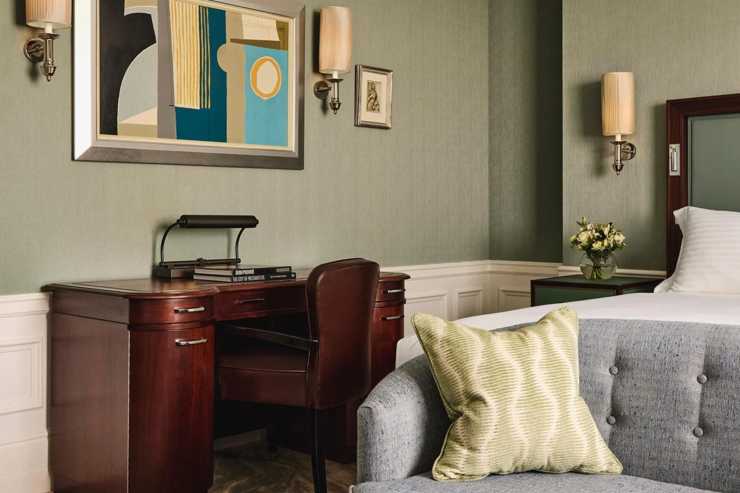 View (from property/room), Bed in The Connaught, Maybourne