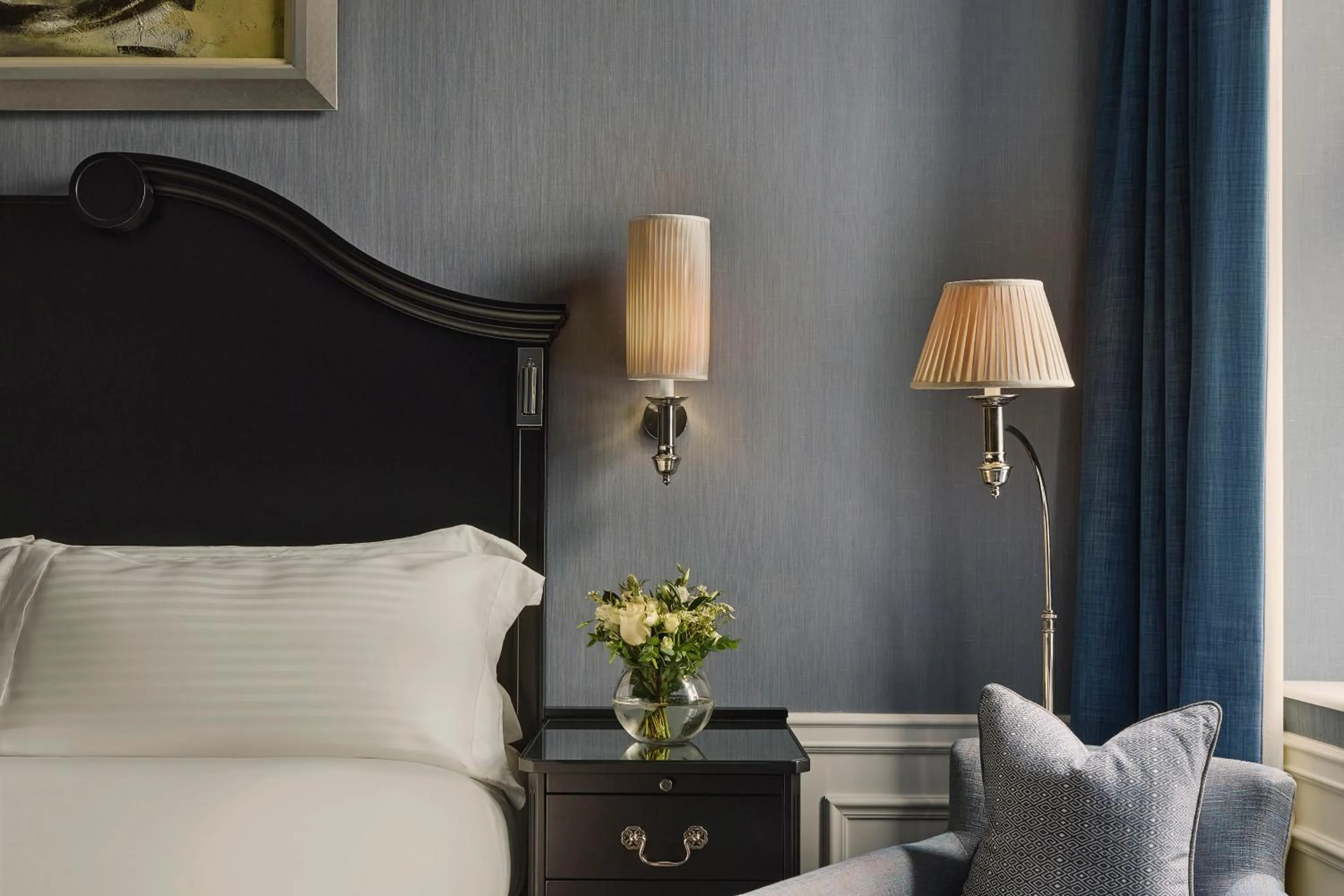 View (from property/room), Bed in The Connaught, Maybourne