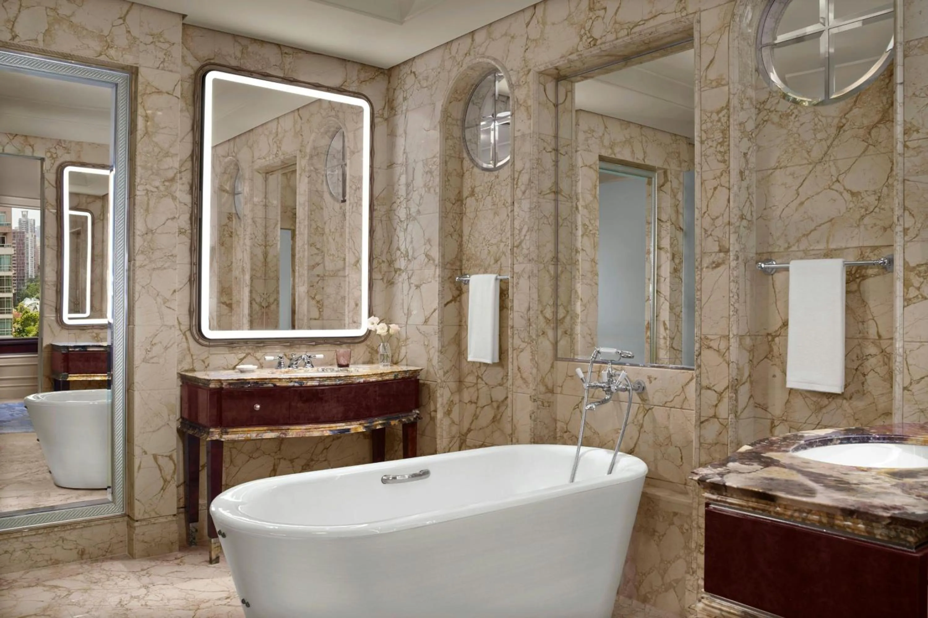 Bathroom in The St Regis Singapore, Newly Renovated