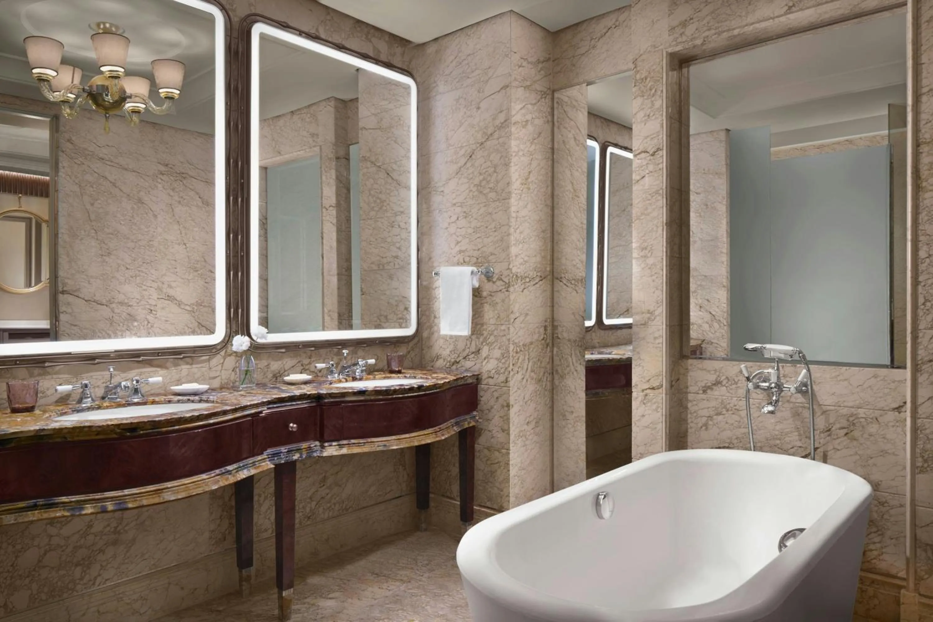 Bathroom in The St Regis Singapore, Newly Renovated