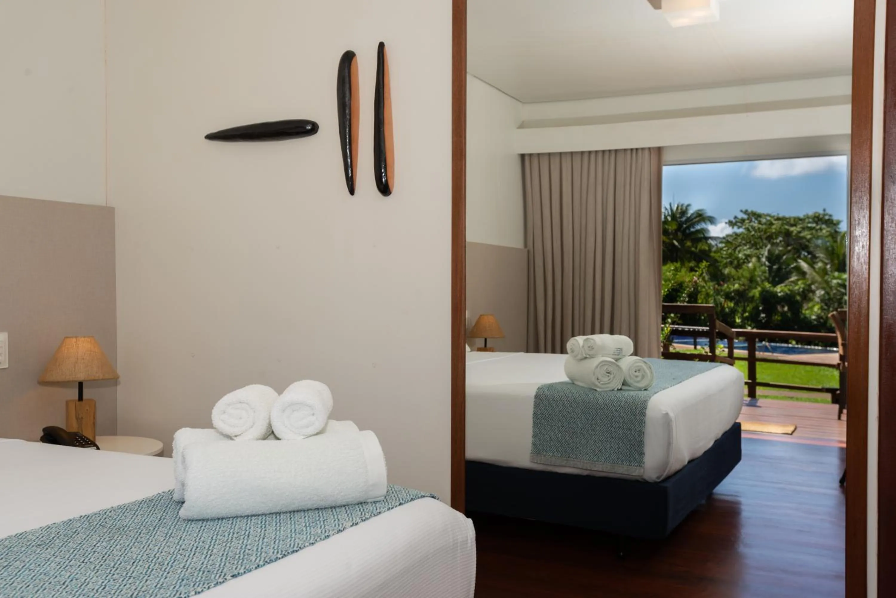 Bed in Pousada Lua Bela