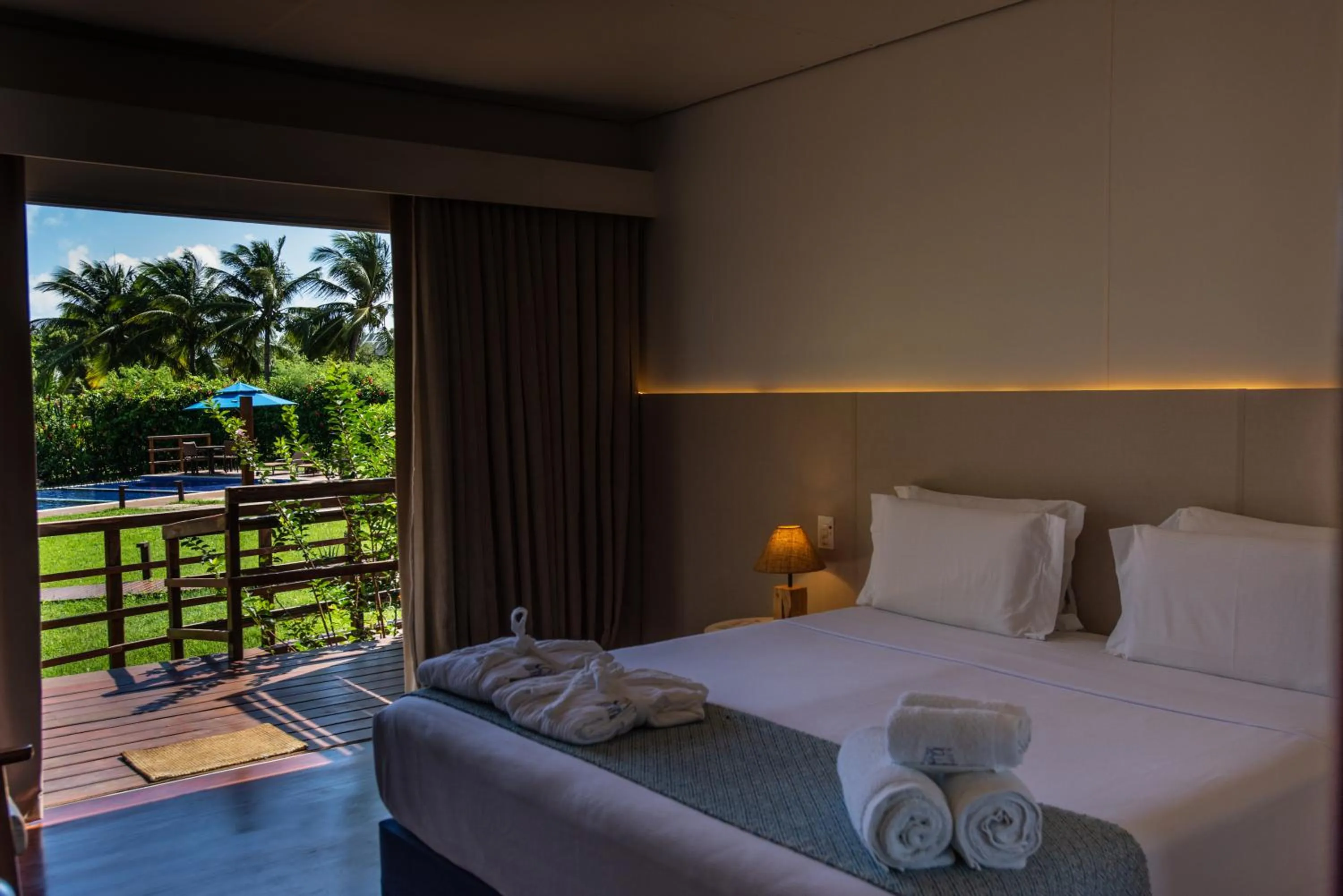 Bed in Pousada Lua Bela