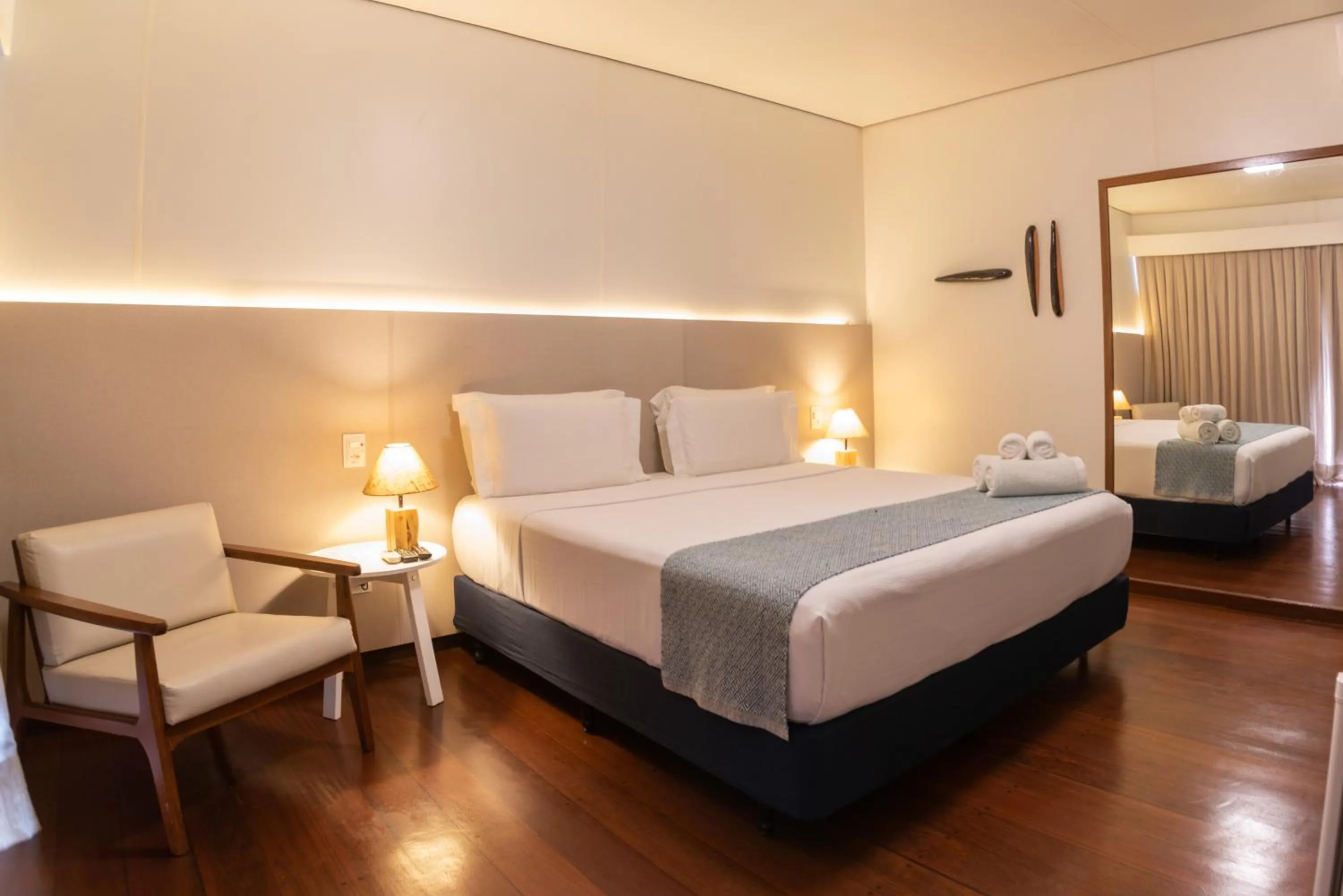 Bed in Pousada Lua Bela