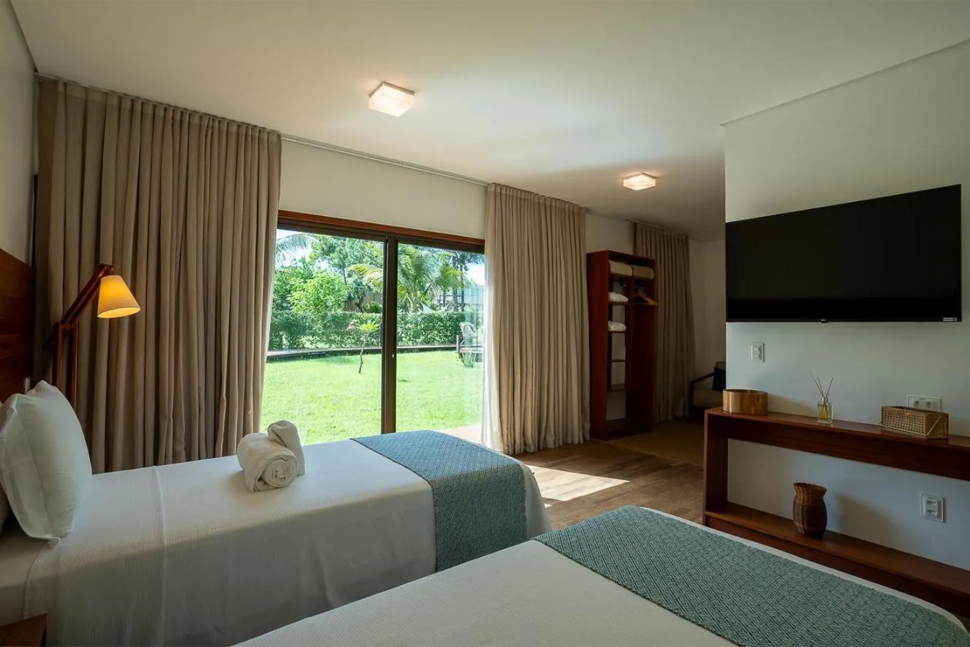 Bed in Pousada Lua Bela