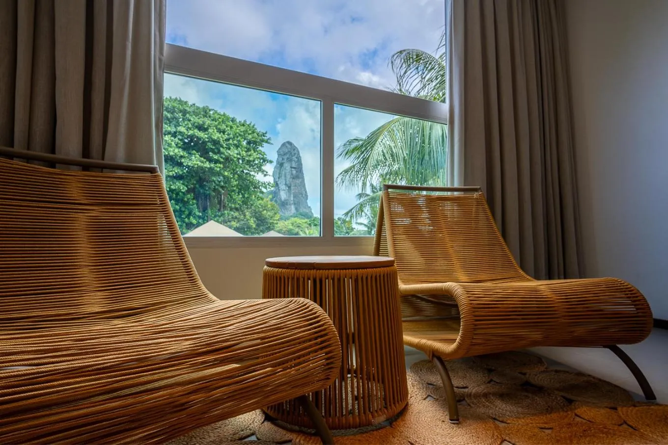 Seating area in Pousada Lua Bela