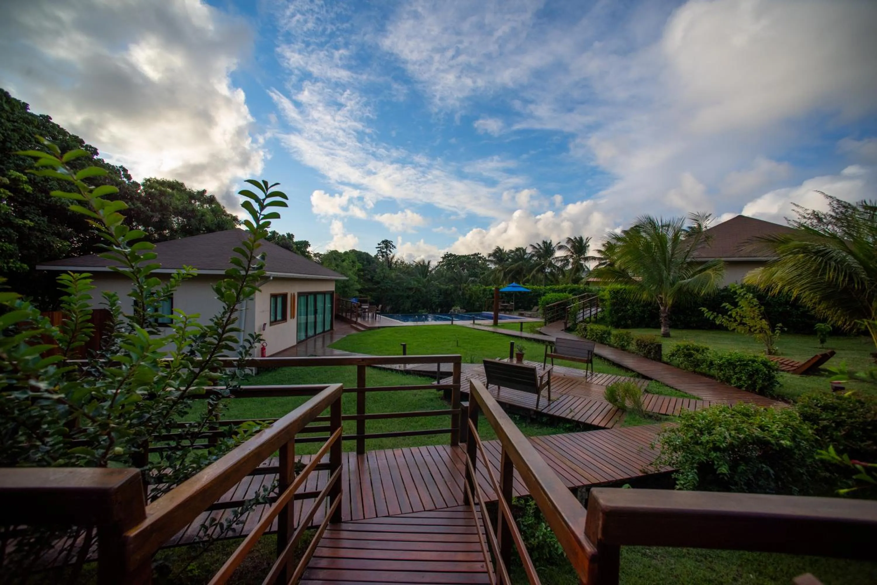 Garden view in Pousada Lua Bela