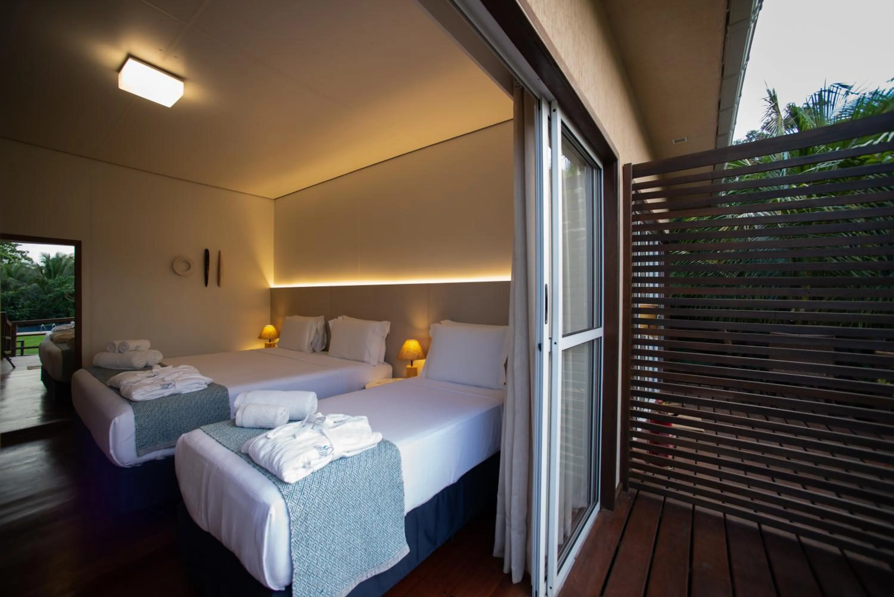 Bed in Pousada Lua Bela