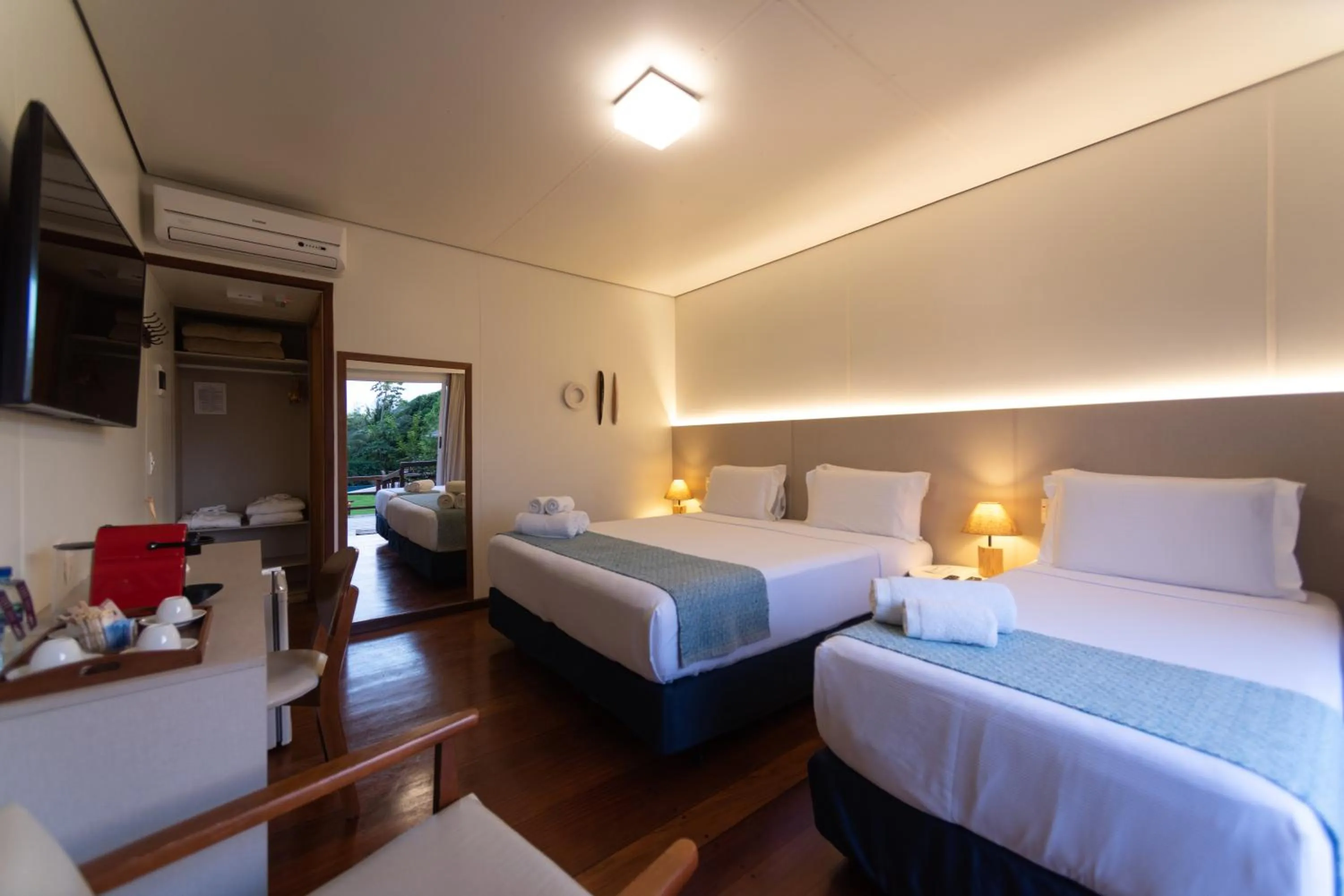 Bed in Pousada Lua Bela