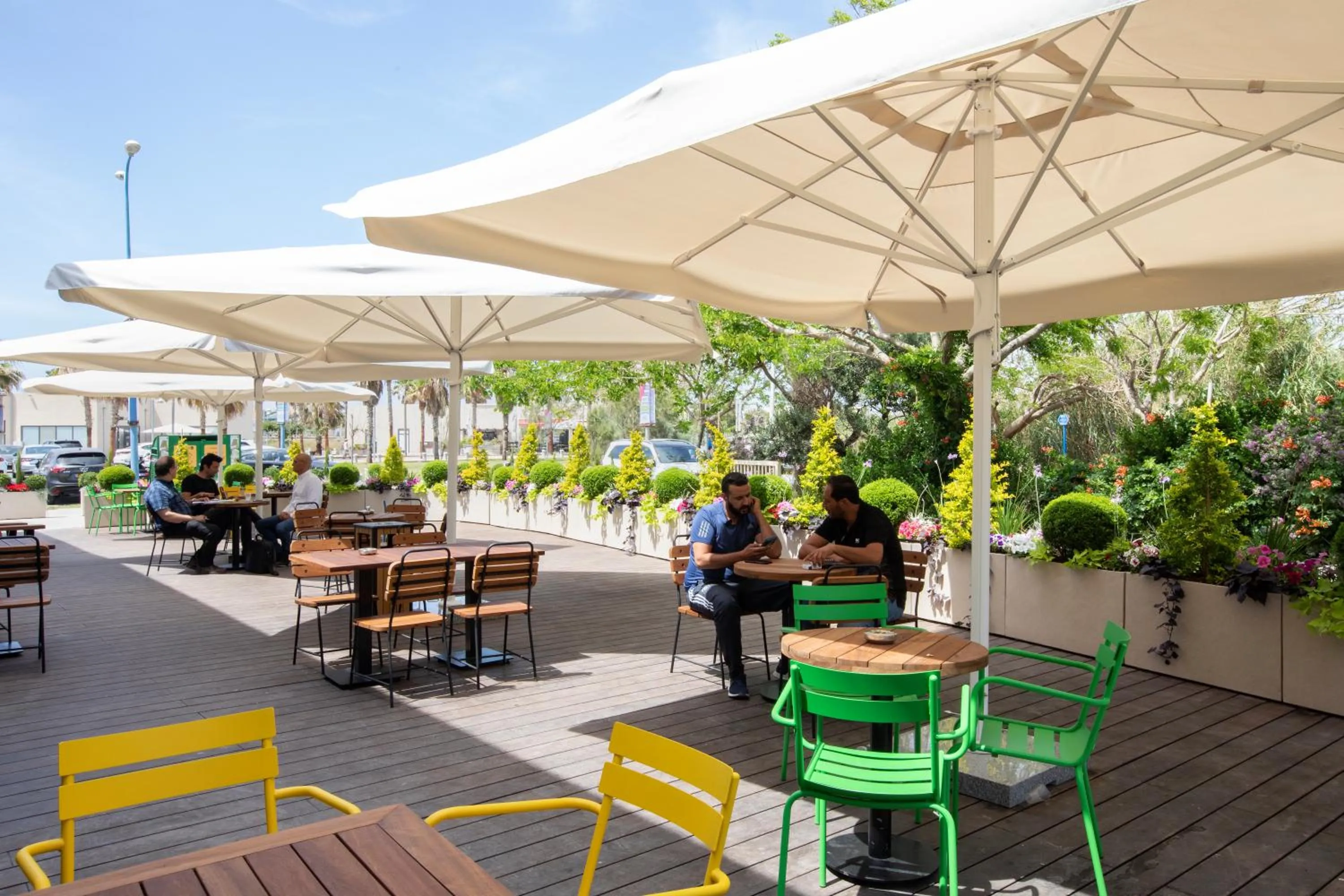 Patio in The Spot Hostel