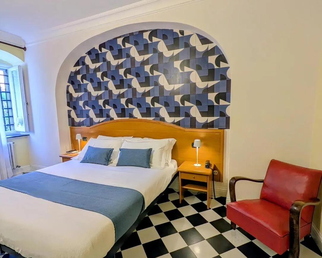 Bed in Villa Fieschi Boutique Hotel