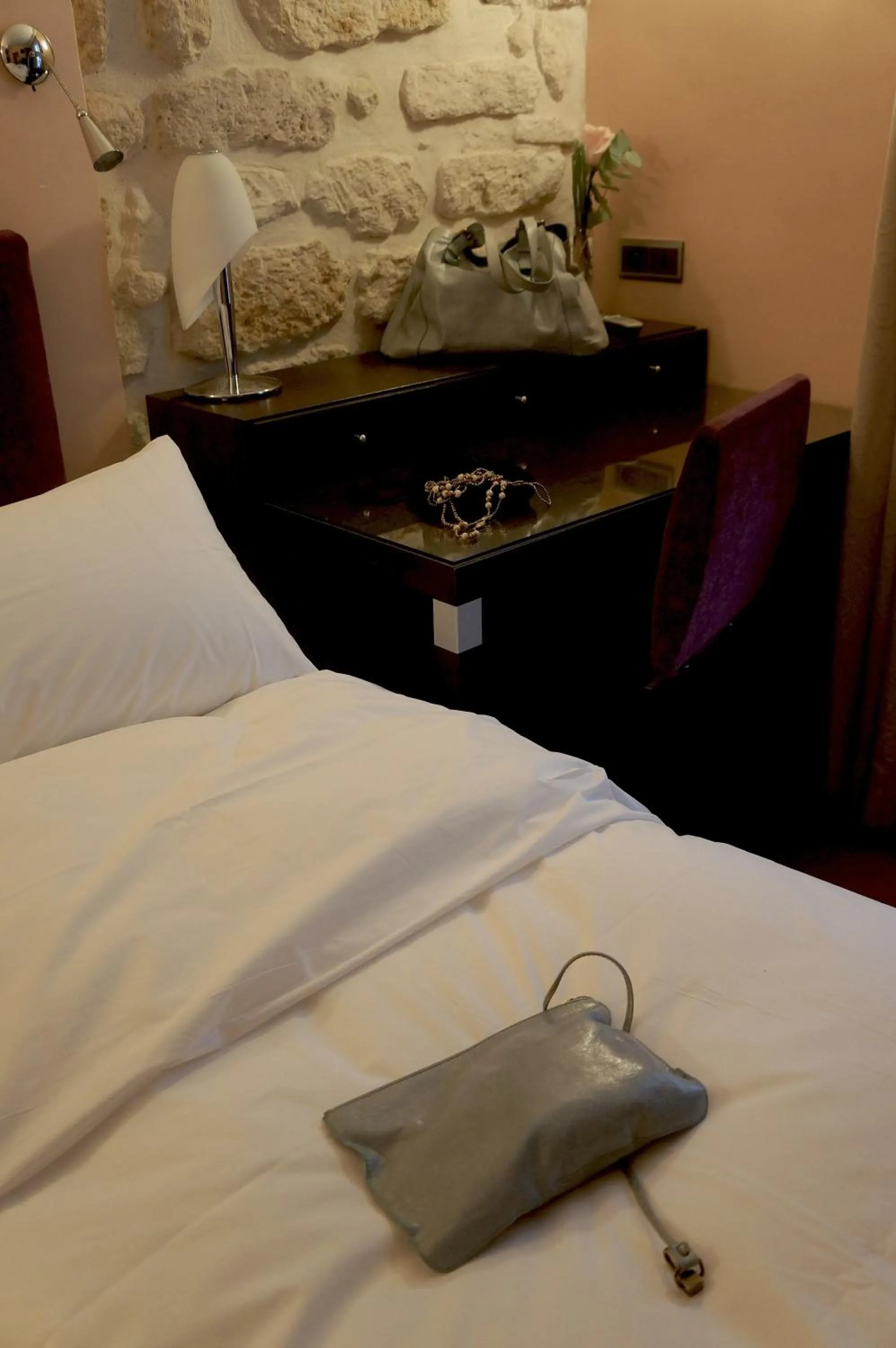 Bed in Hotel Danemark