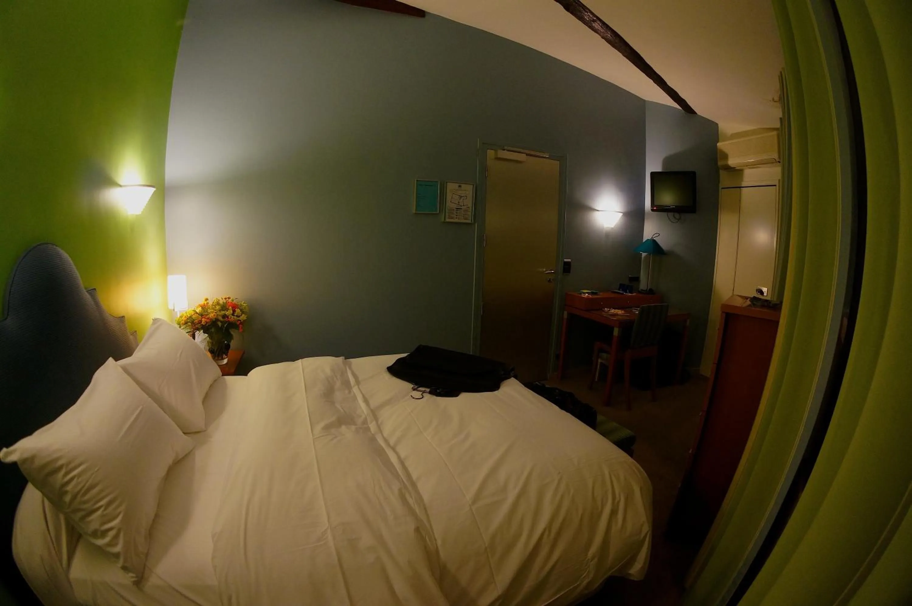 Bed in Hotel Danemark