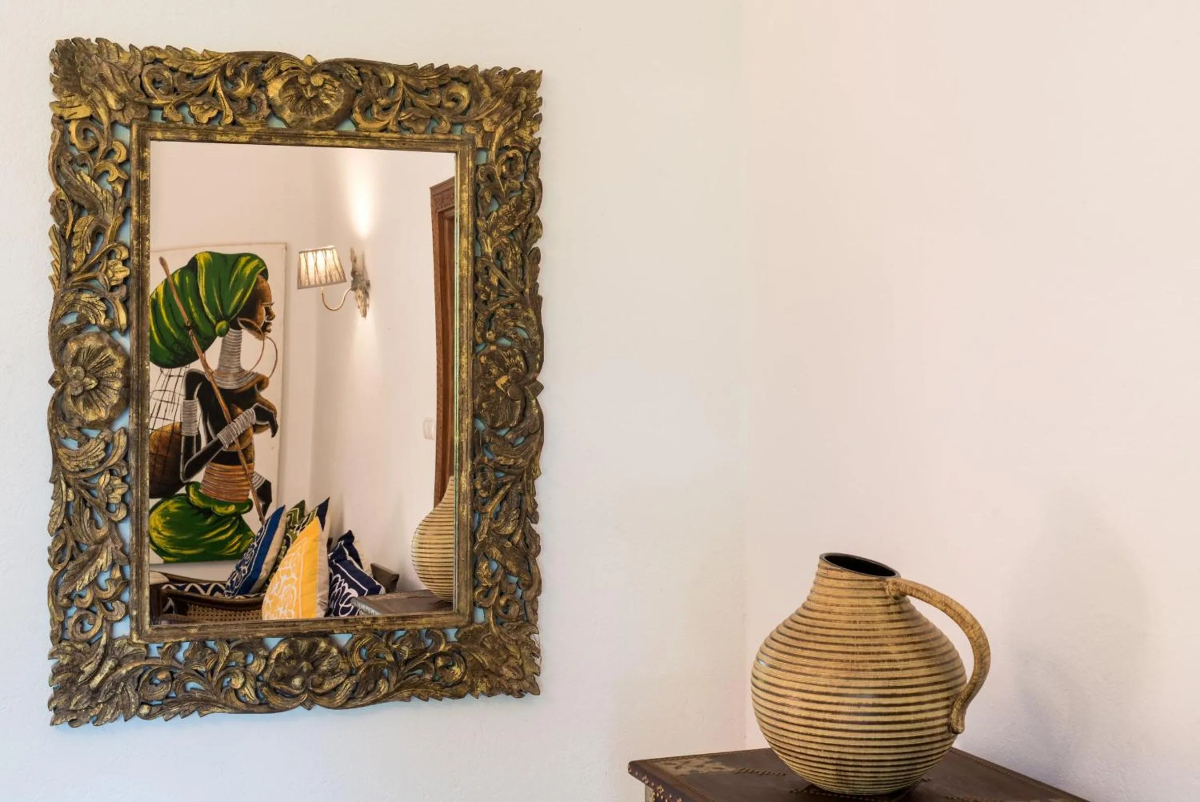 Decorative detail in Tikitam Palms Boutique Hotel