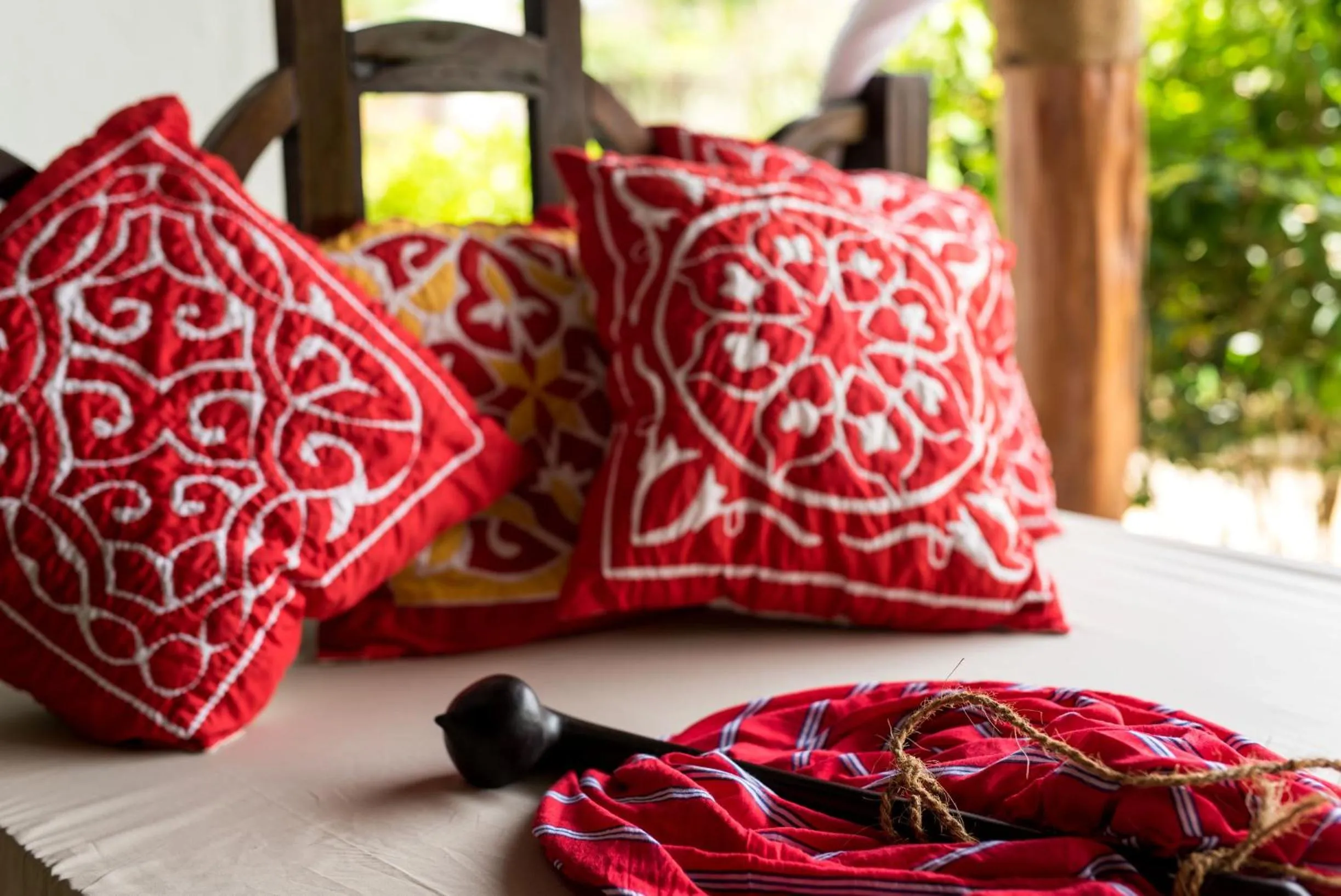 Decorative detail in Tikitam Palms Boutique Hotel