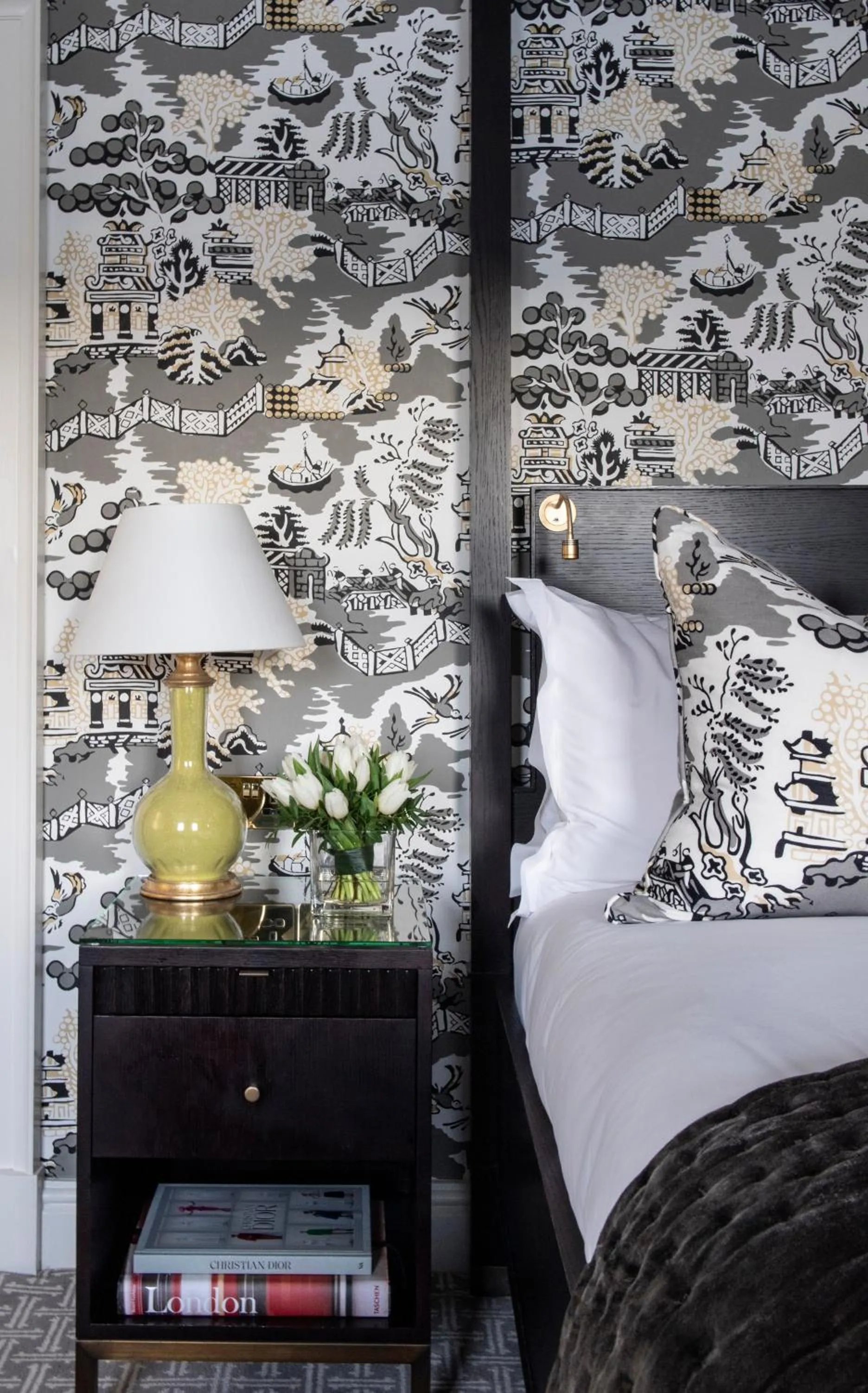 Decorative detail, Bed in The Kensington Hotel