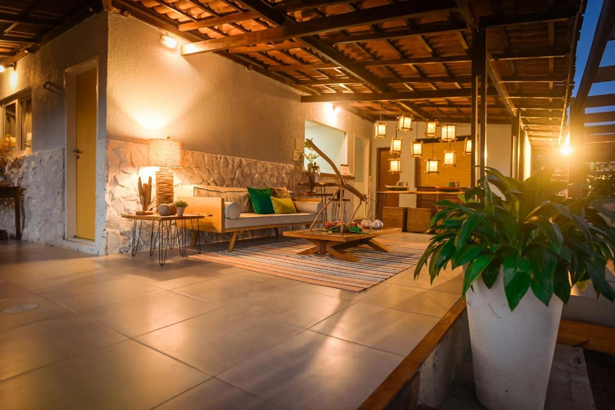 Lobby or reception in Ecocharme Pousada do Marcilio