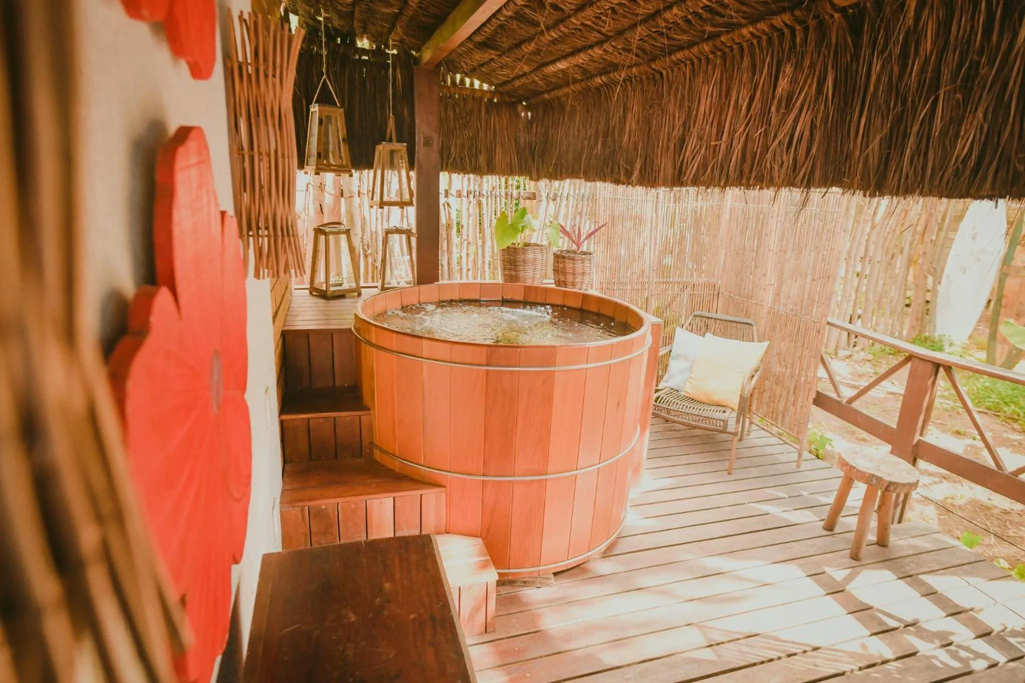 Hot Tub in Ecocharme Pousada do Marcilio