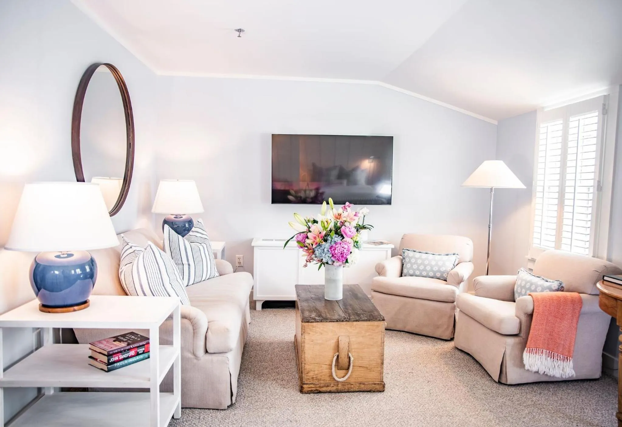 Seating area in The Wauwinet Nantucket