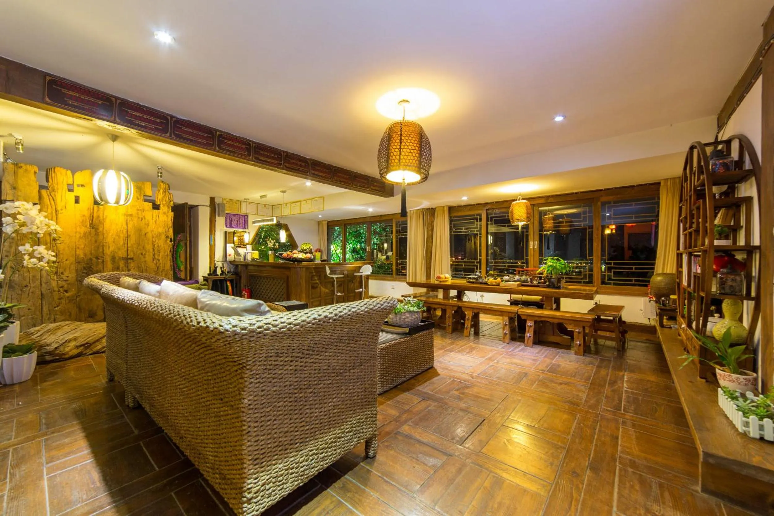 Lobby or reception in Lijiang Merry Inn