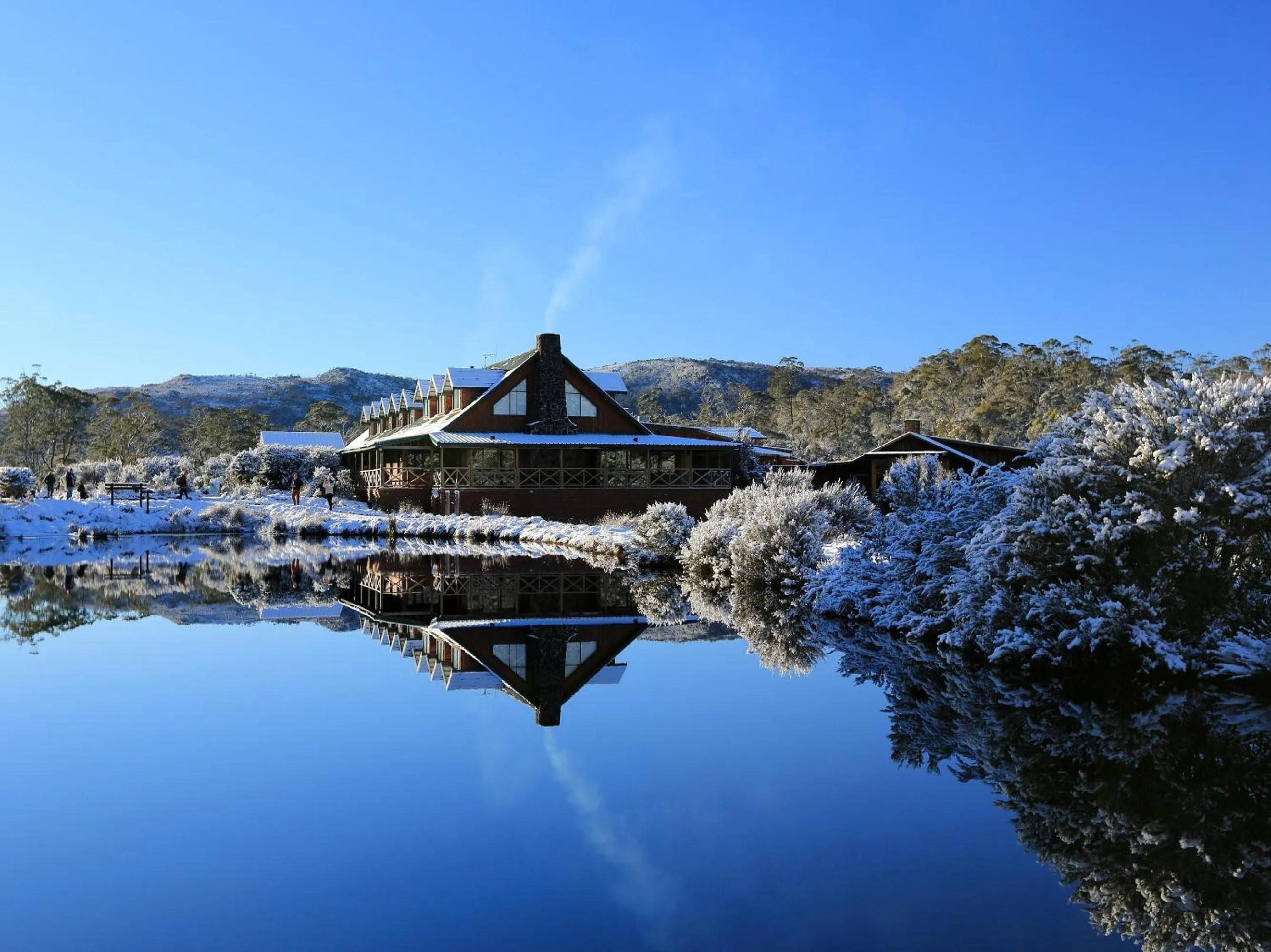 Facade/entrance in Peppers Cradle Mountain Lodge