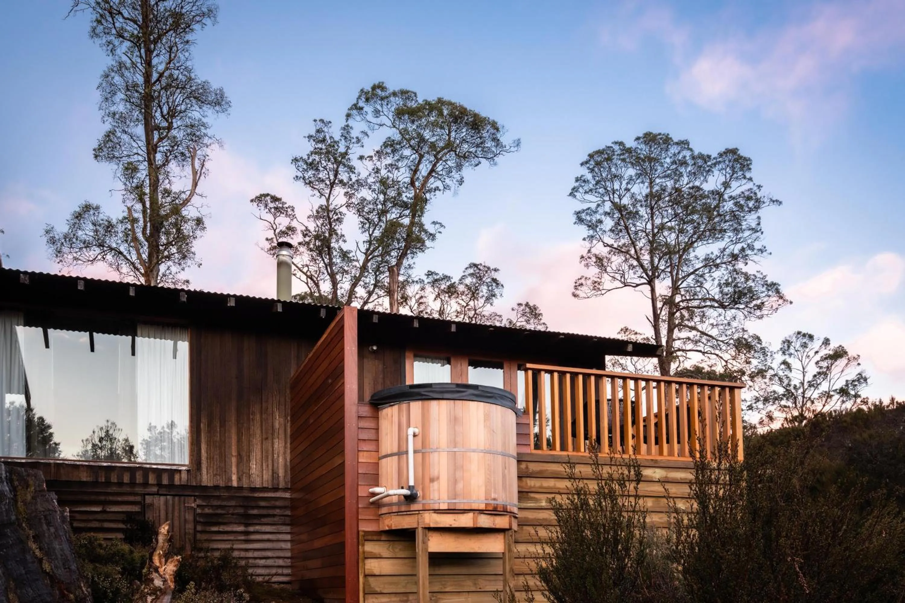 Hot Tub in Peppers Cradle Mountain Lodge
