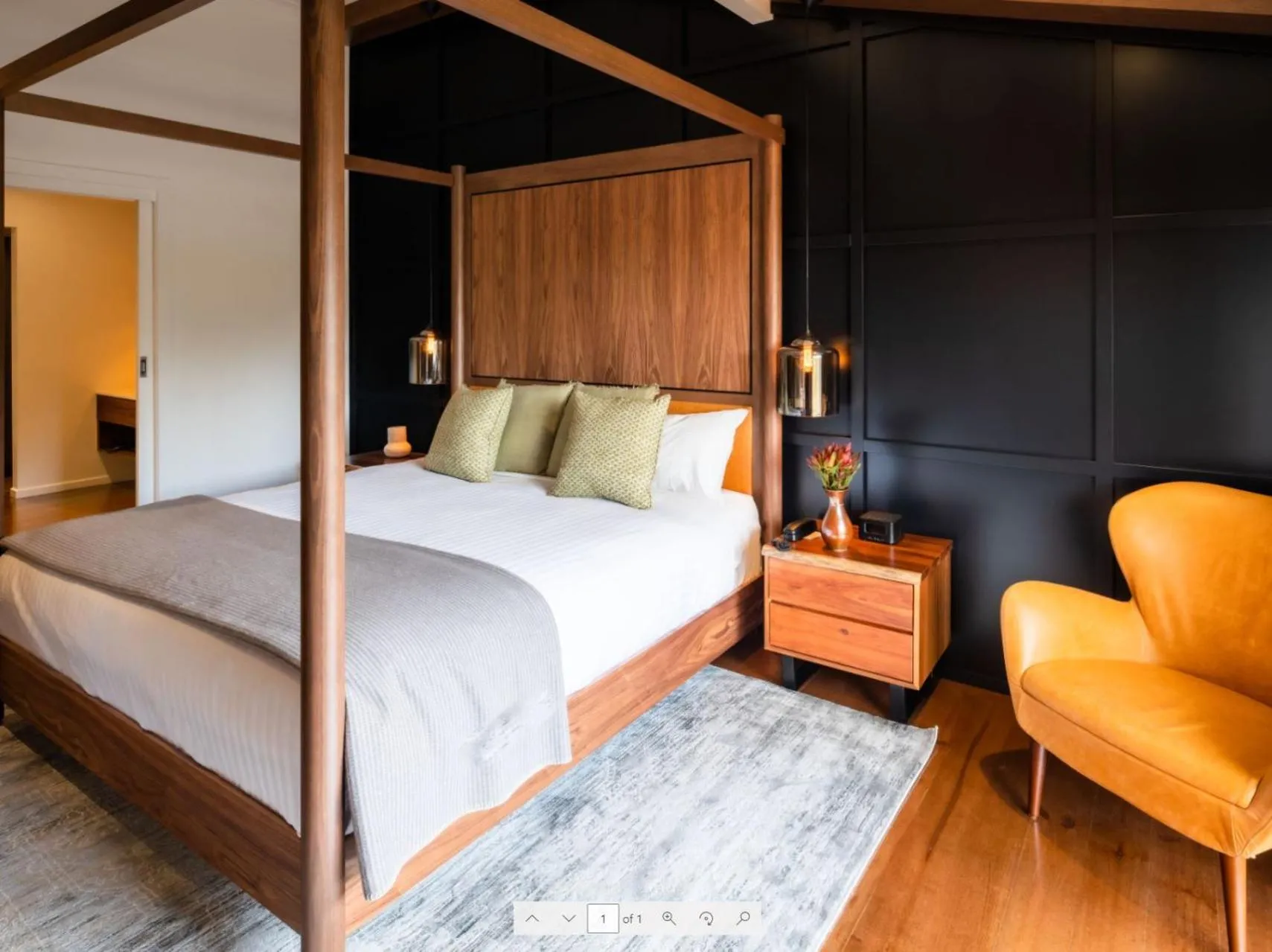 Bed in Peppers Cradle Mountain Lodge