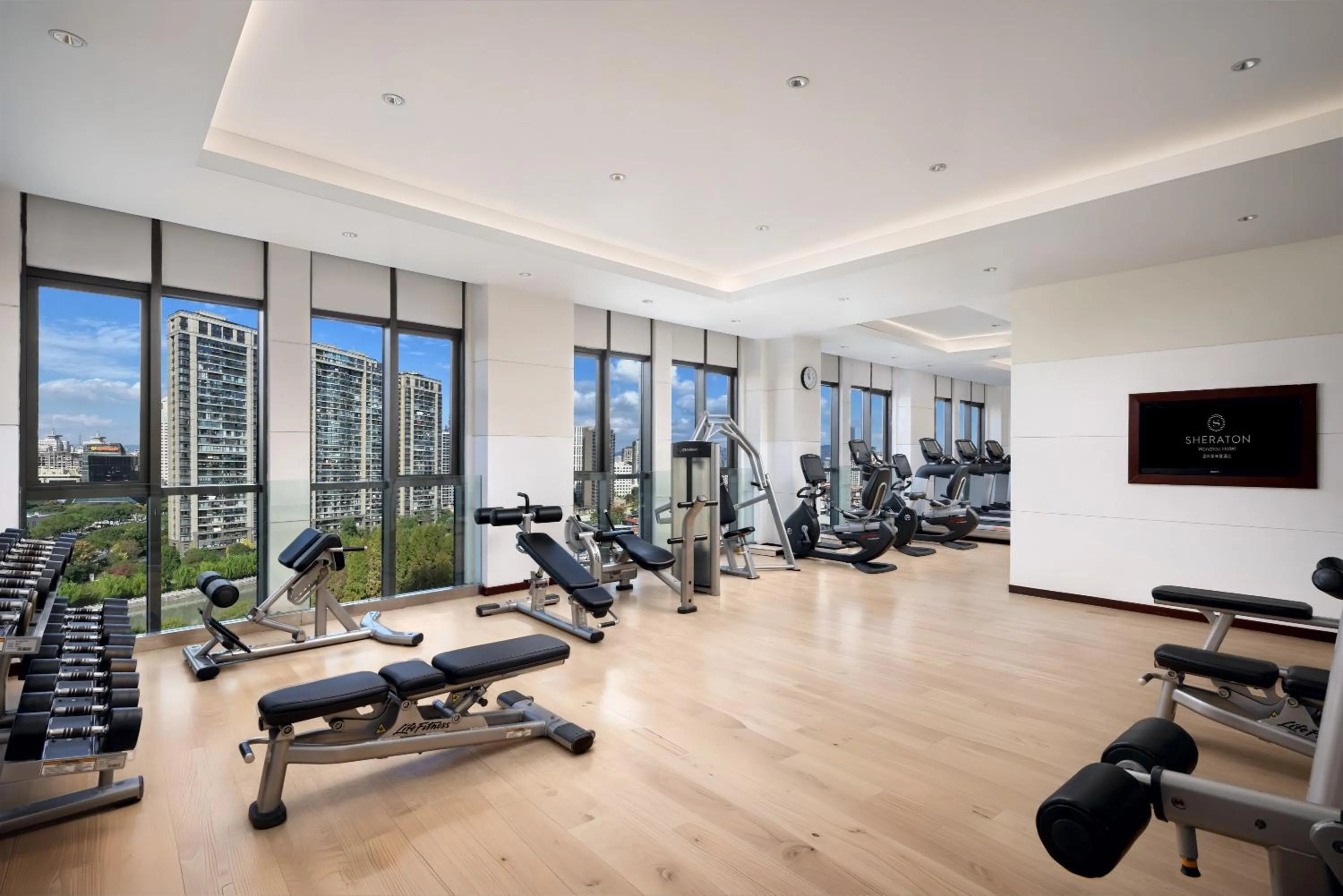 Fitness centre/facilities in Sheraton Wenzhou Hotel