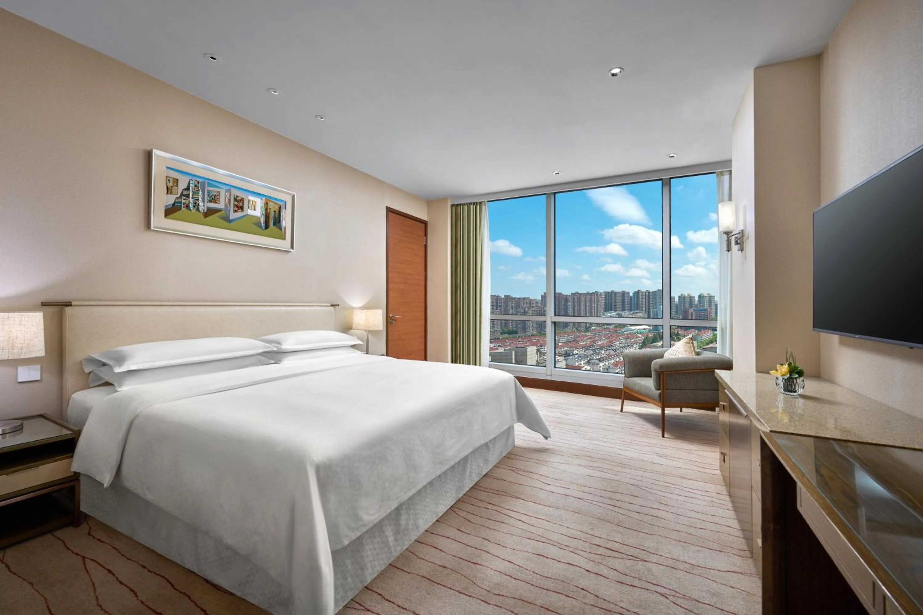 Bedroom, Bed in Four Points by Sheraton Shanghai, Daning