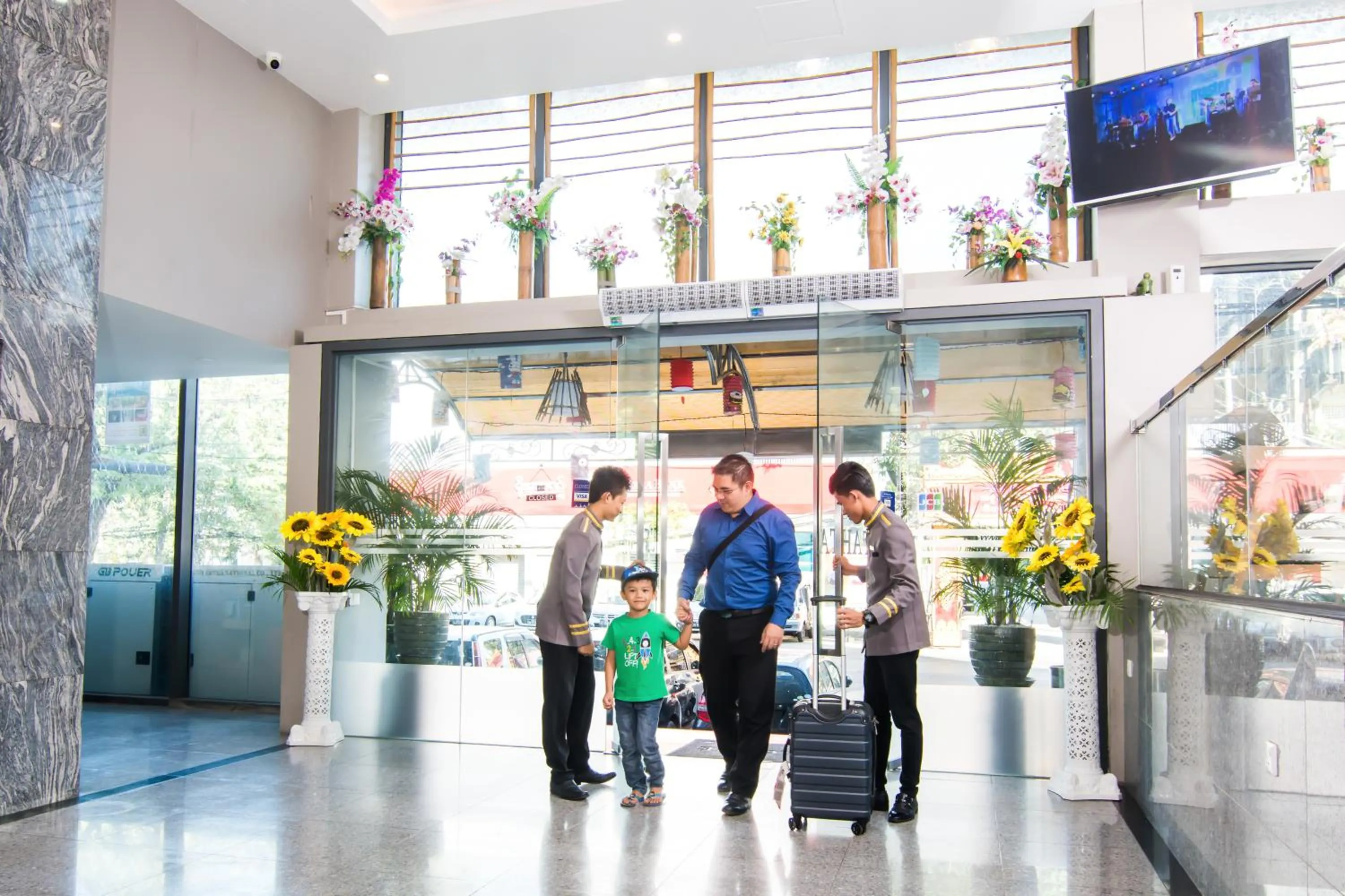 Staff in Botahtaung Hotel