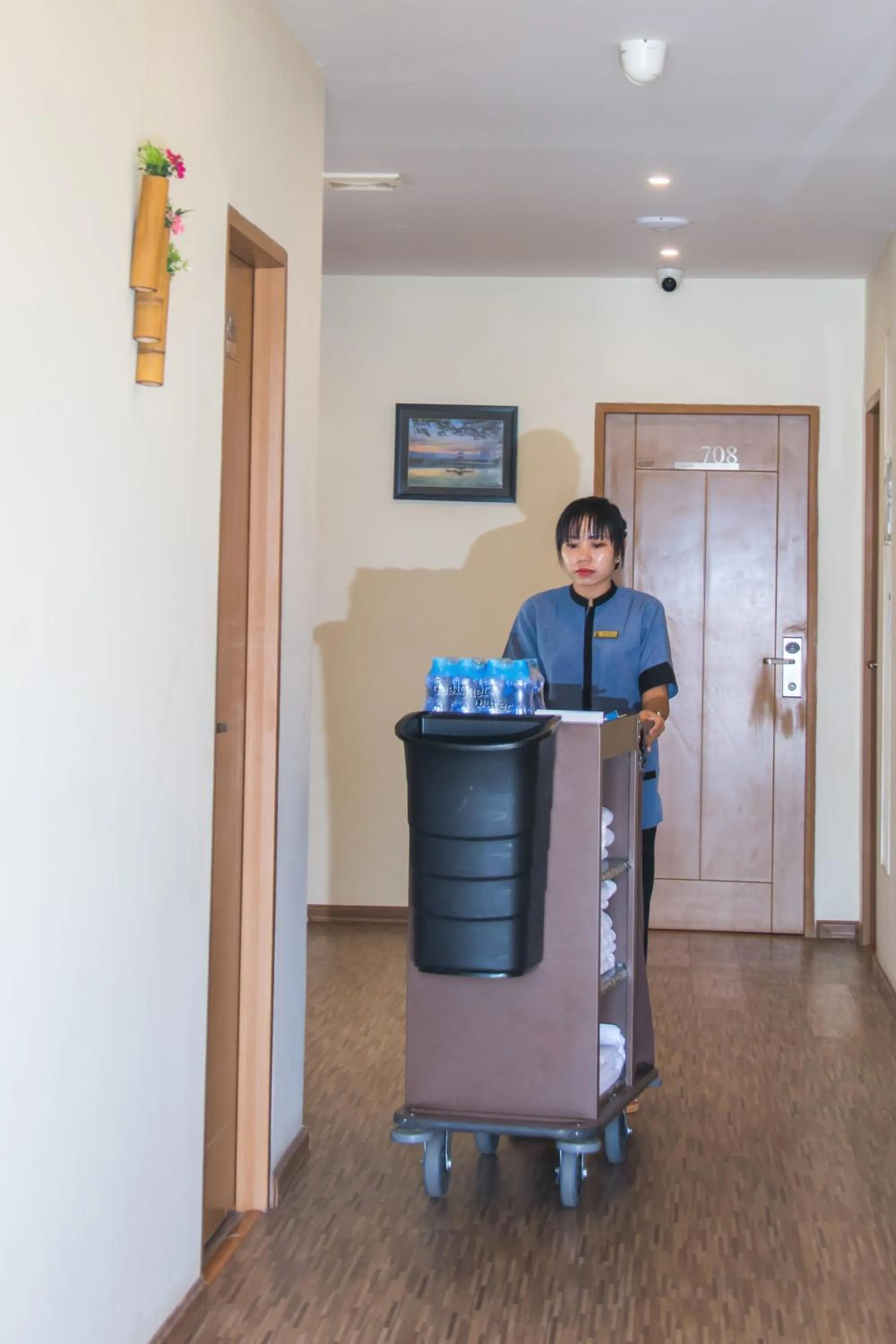 Staff in Botahtaung Hotel