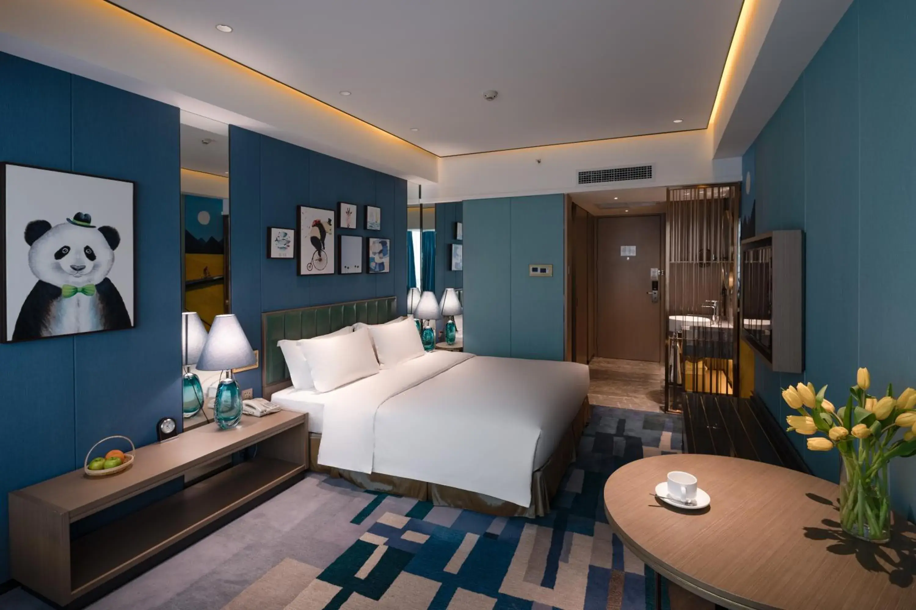 Bed in Chengdu Tianfu Sunshine Hotel Bed in Chengdu Tianfu Sunshine Hotel