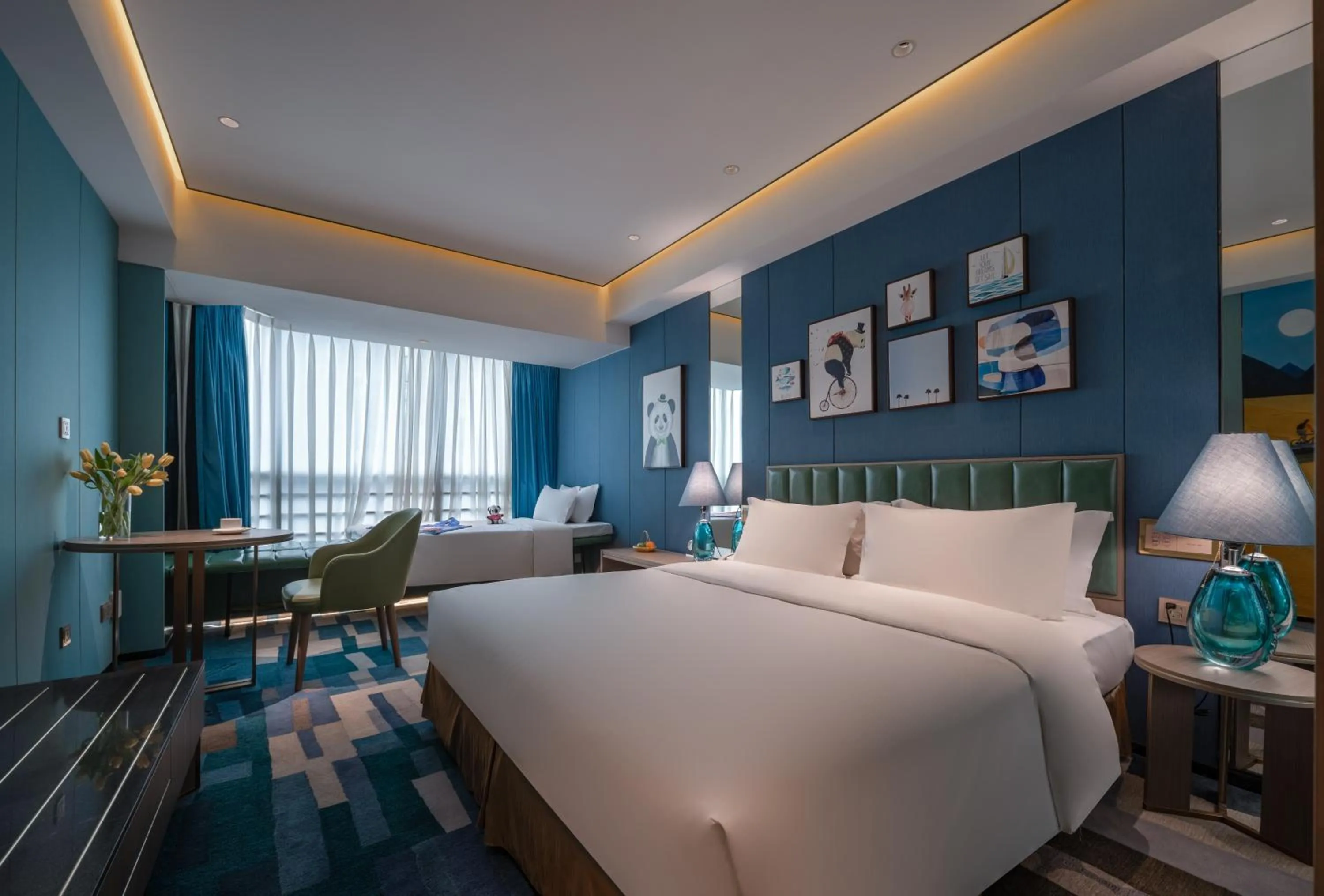 Bedroom, Bed in Chengdu Tianfu Sunshine Hotel