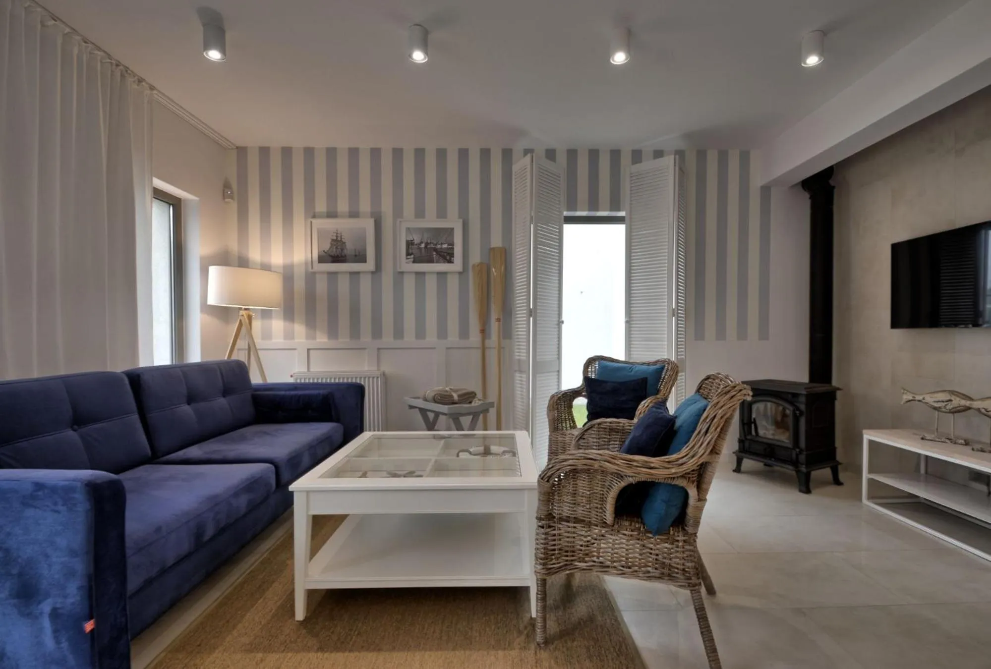 Living room in KOMFORTOWE DOMKI Brzozowa Przystań nad morzem we Władysławowie