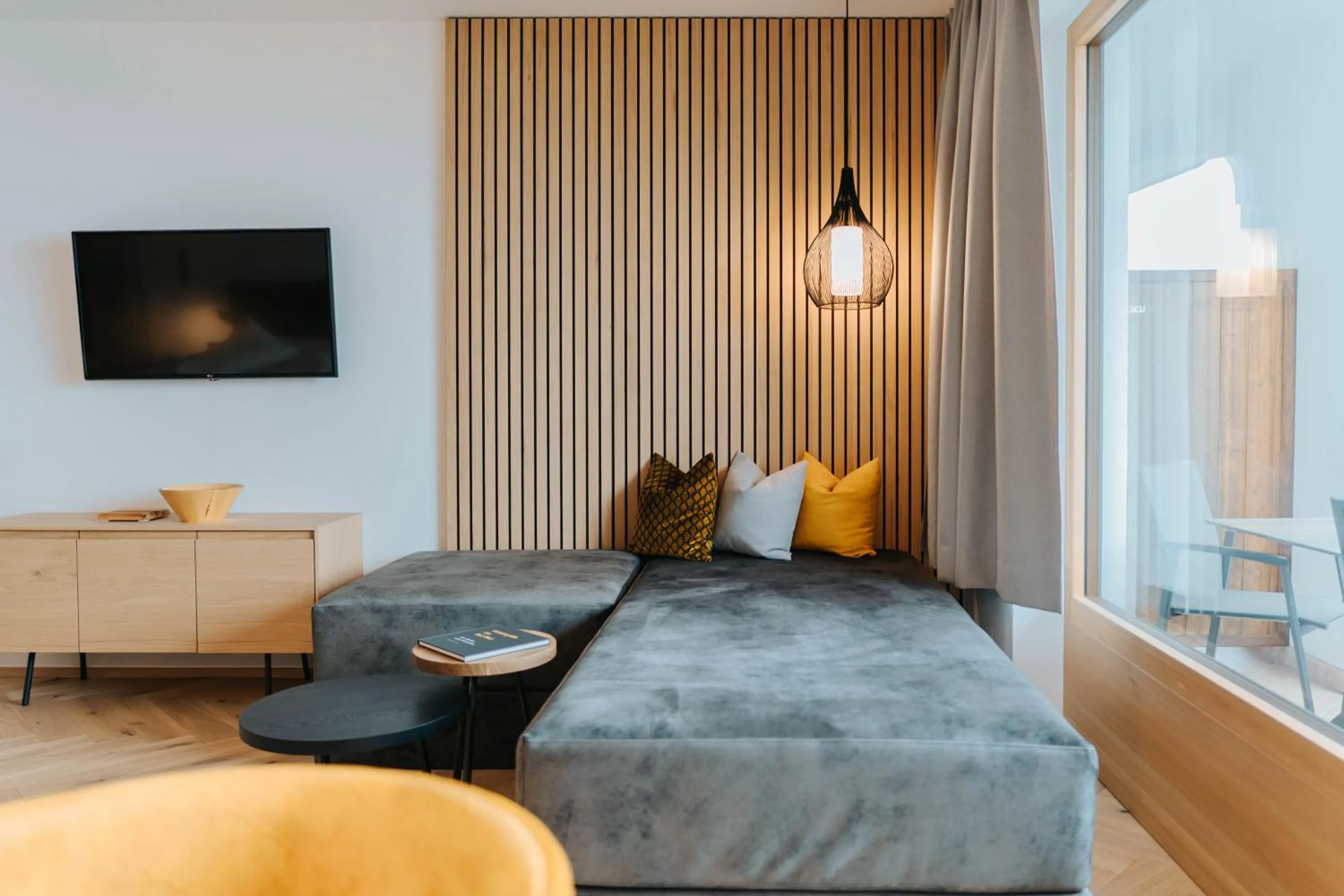 Bed in Small Hotel Sonne