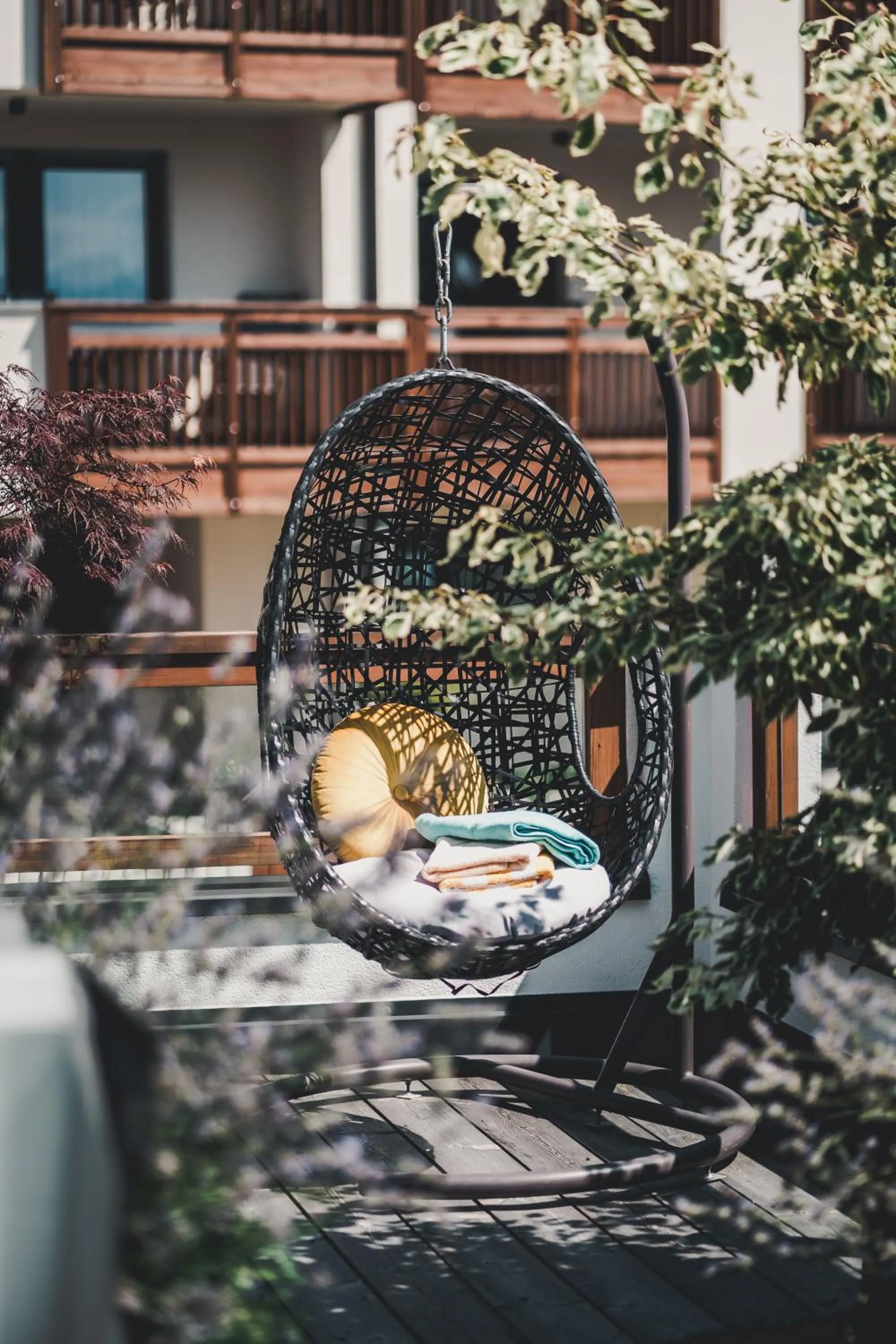 Garden in Small Hotel Sonne