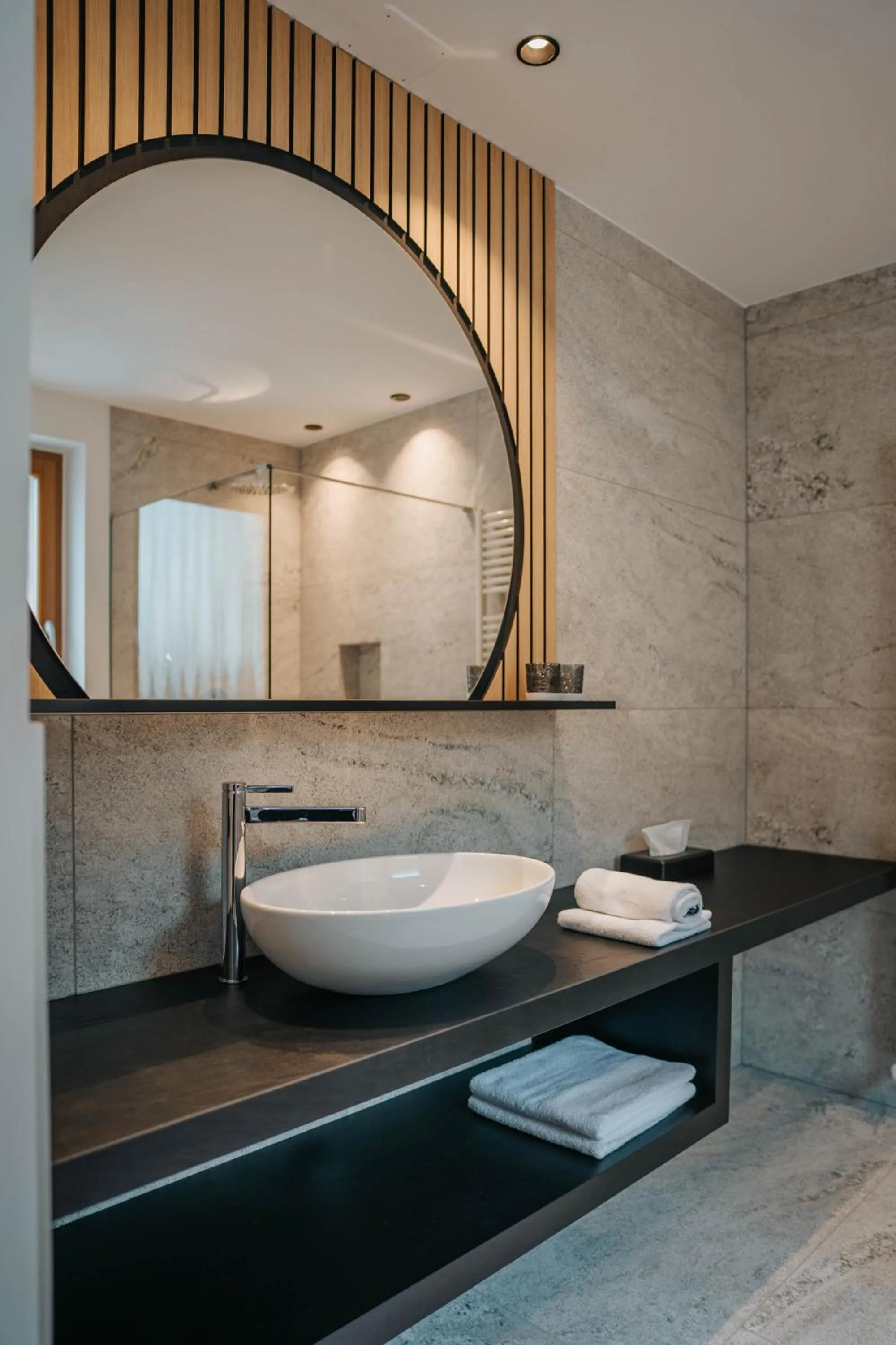 Bathroom in Small Hotel Sonne
