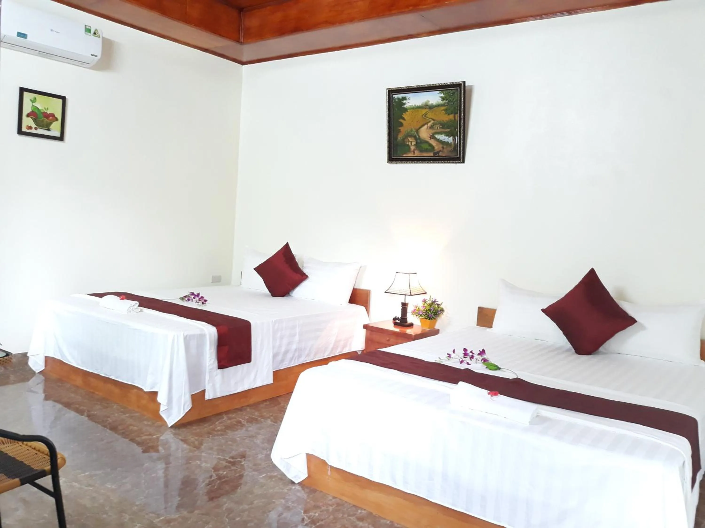 Bed in Mr. Viet home stay