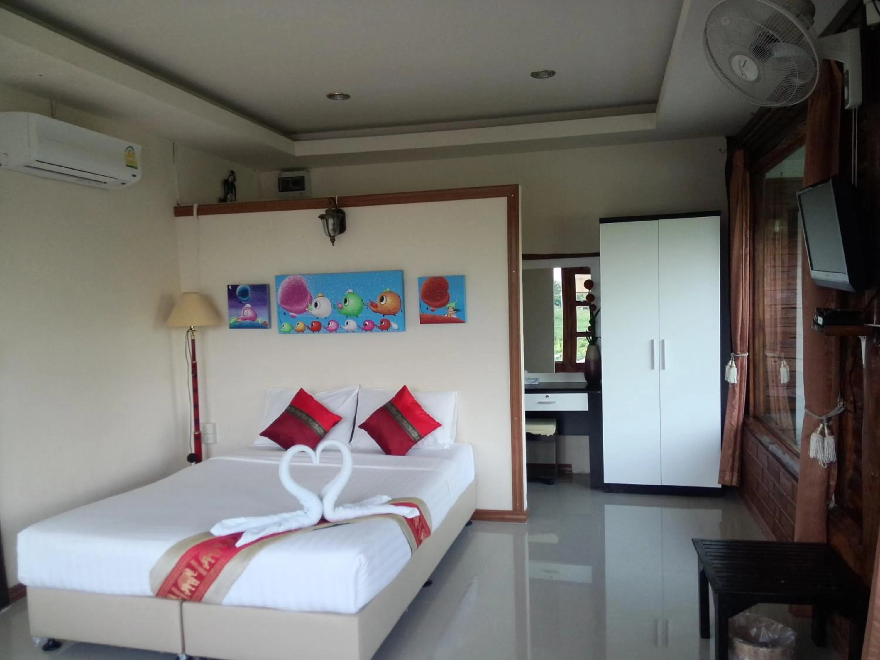 Decorative detail, Bed in Pai Iyara Resort