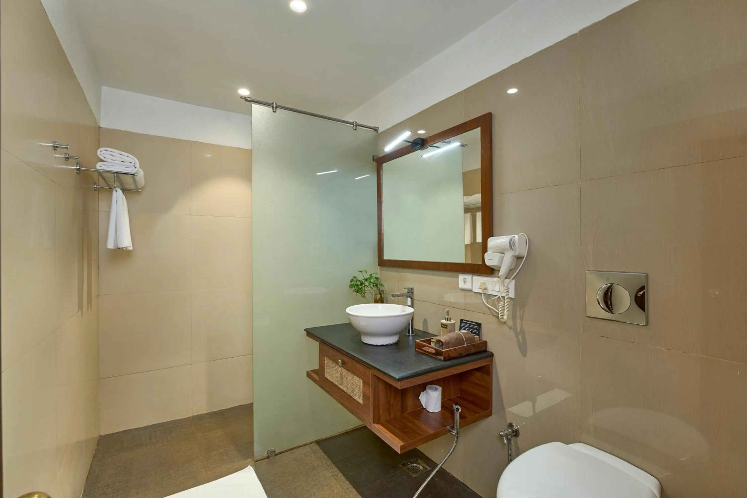 Bathroom in Cardamom County by Xandari