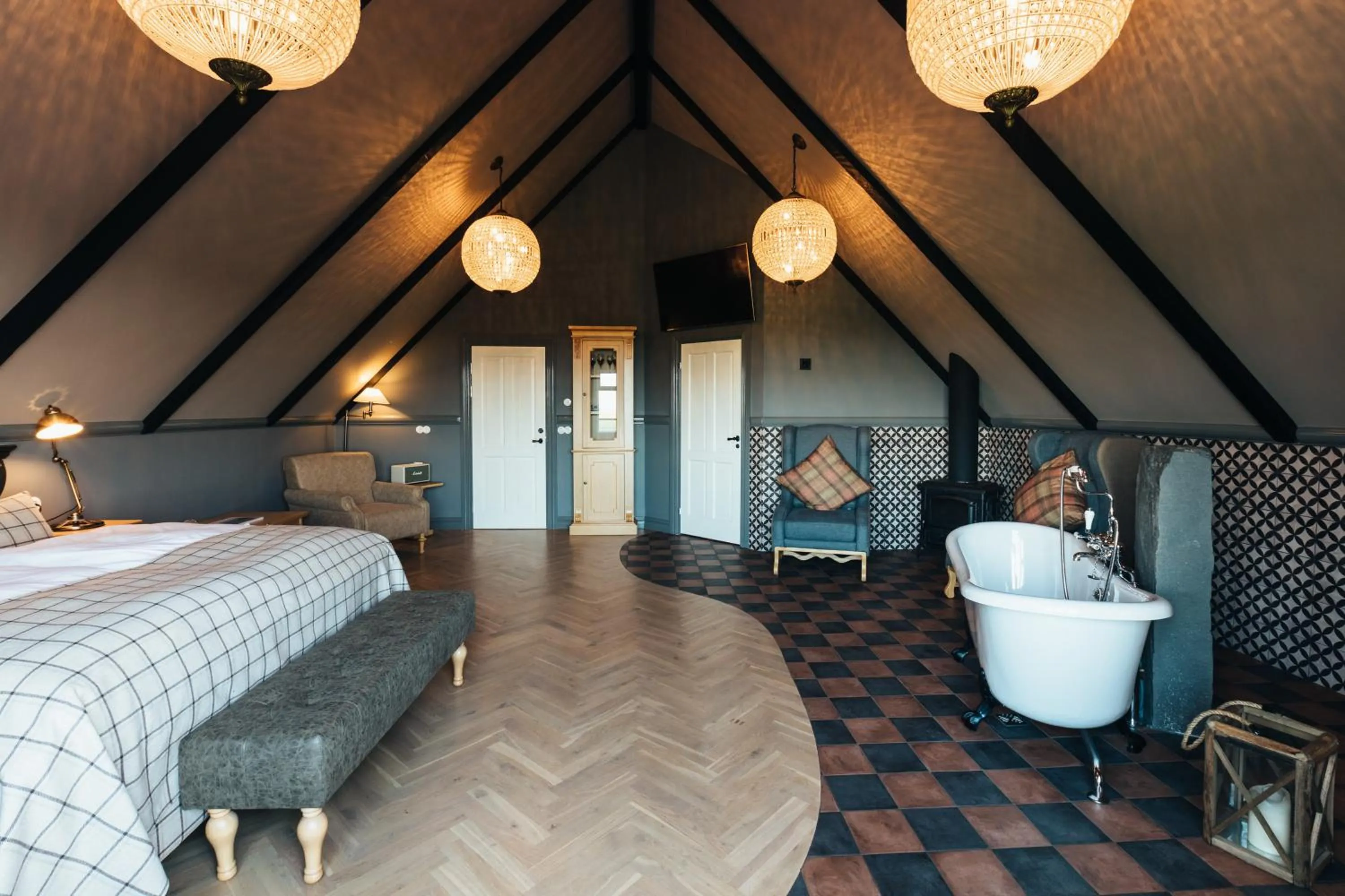 Bedroom, Bed in Skálakot Manor Hotel